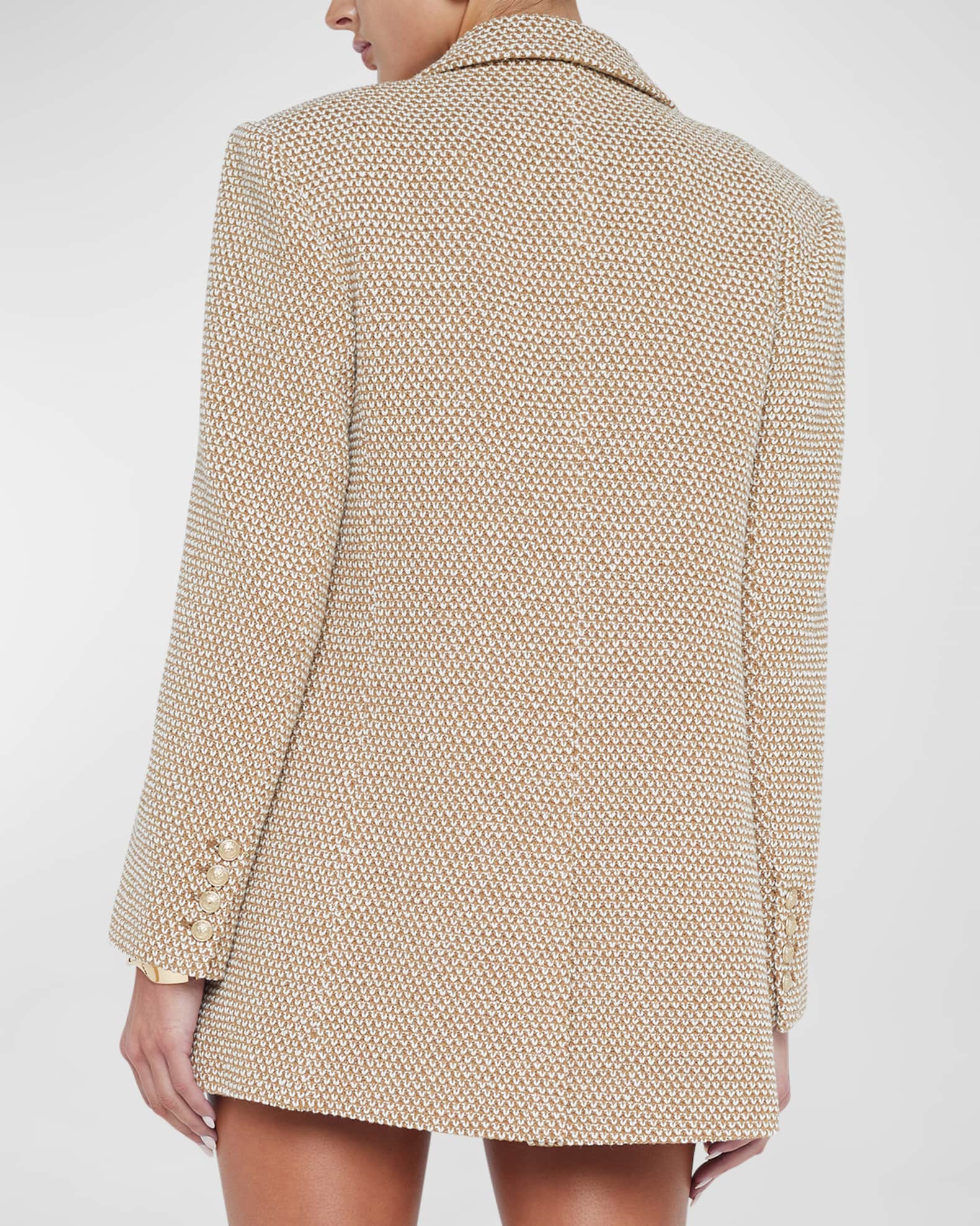 L'Agence Riva Knit Double-Breasted Blazer | Neiman Marcus