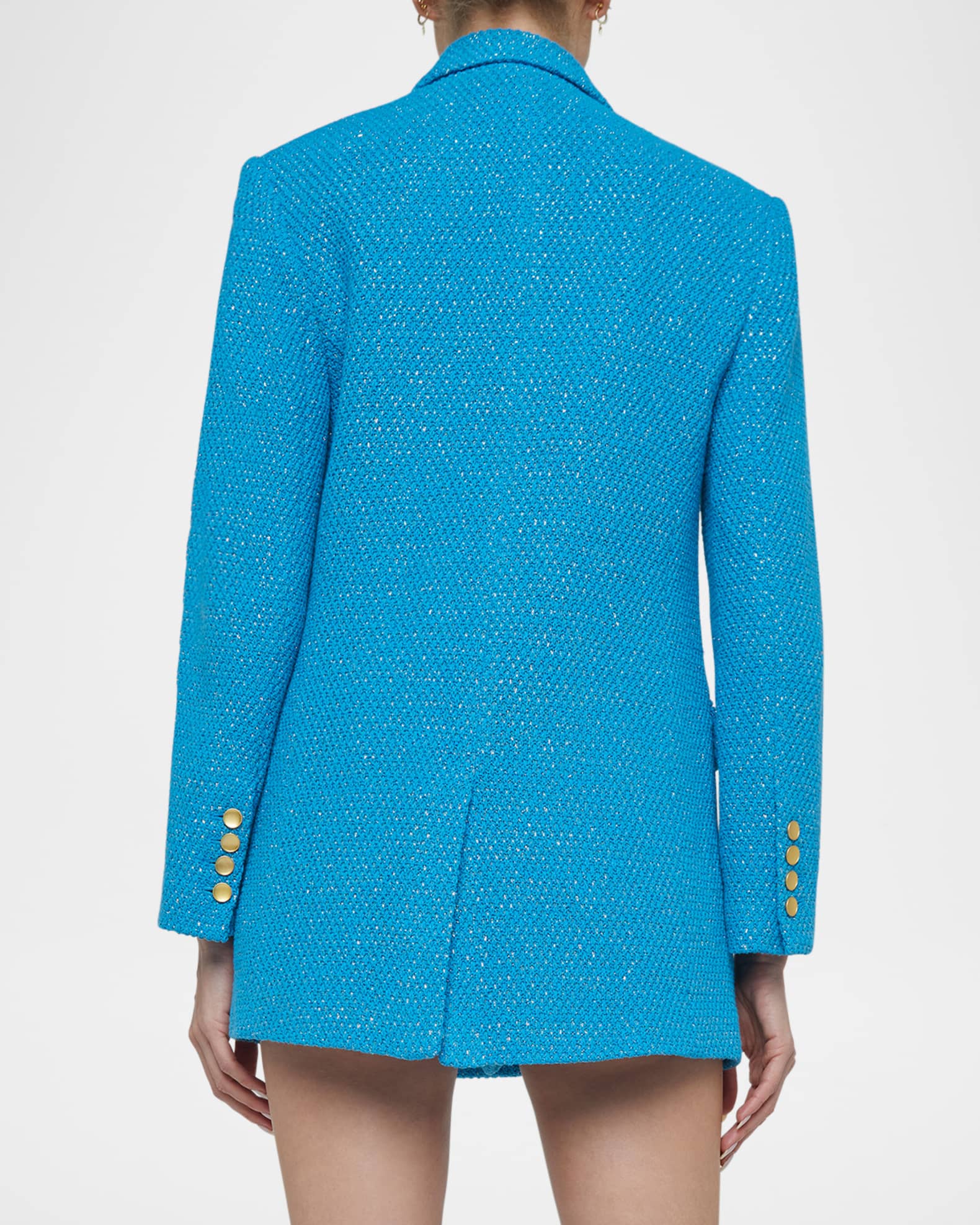 L'Agence Riva Knit Double-Breasted Blazer | Neiman Marcus