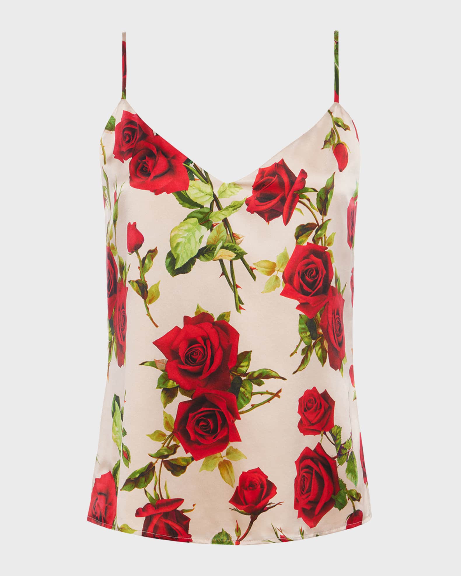 L'Agence Rose Jane Spaghetti Strap Tank Top