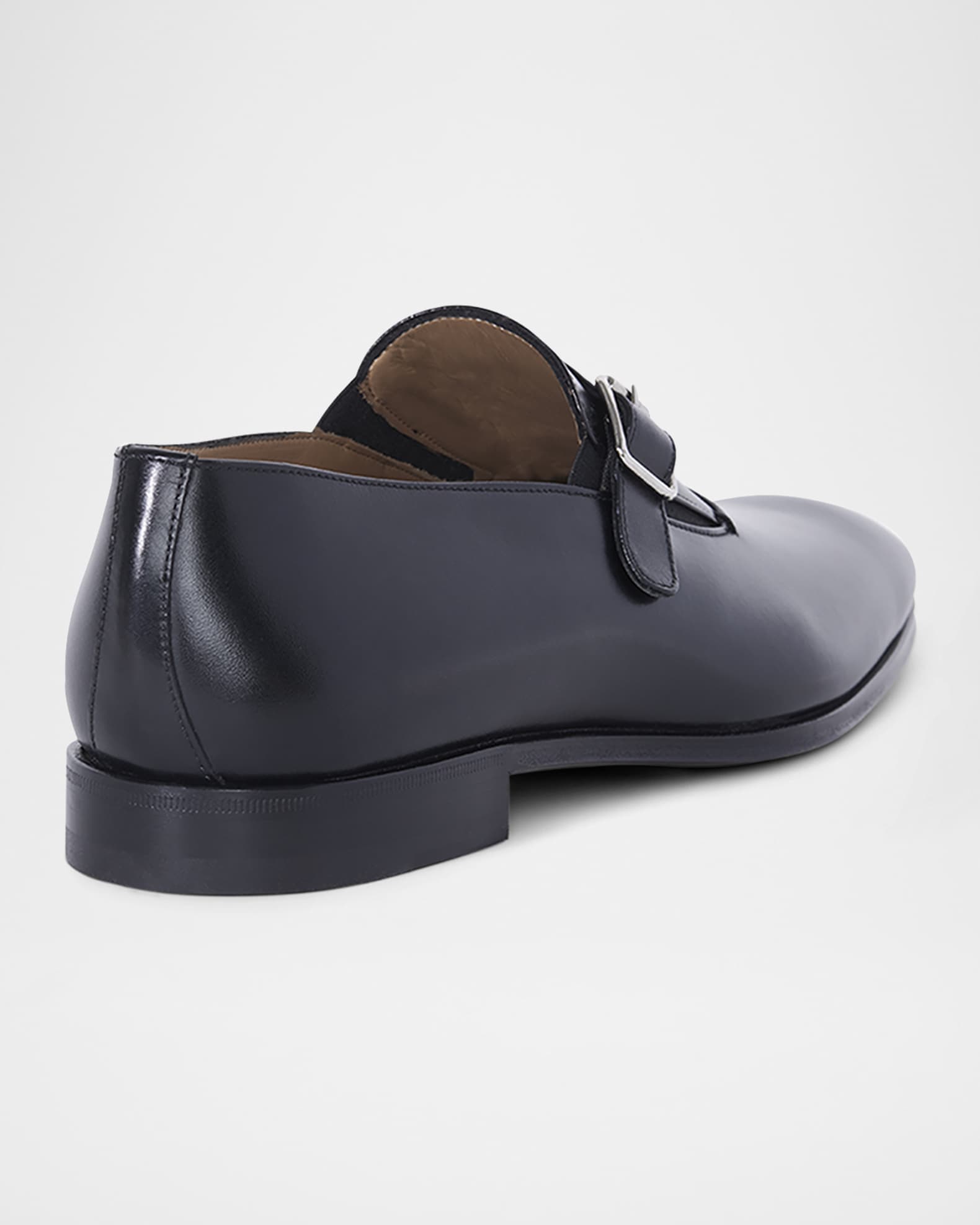 Paul Stuart Men's Horace Leather Single-Monk Strap Loafers