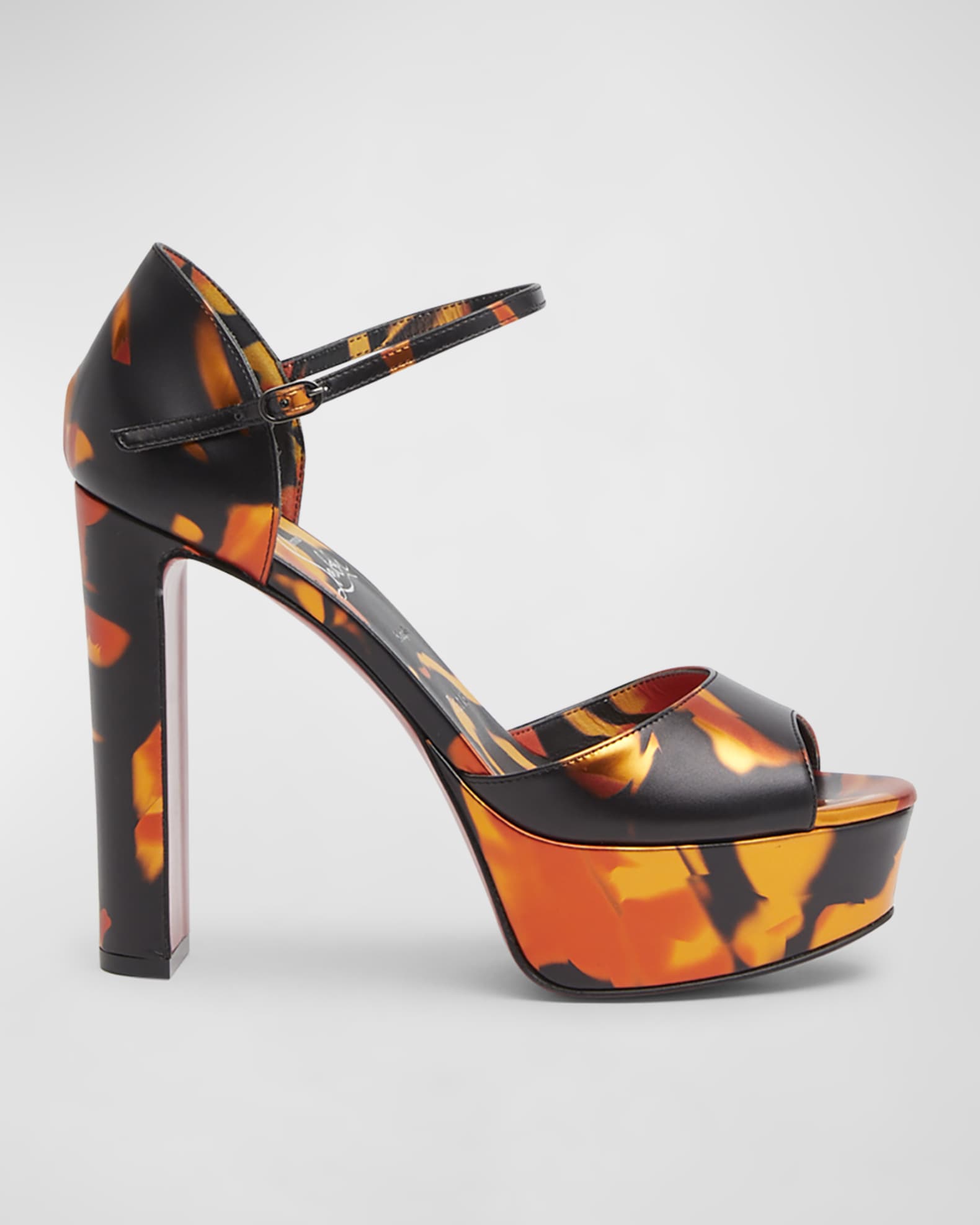 Red bottom platforms hot sale