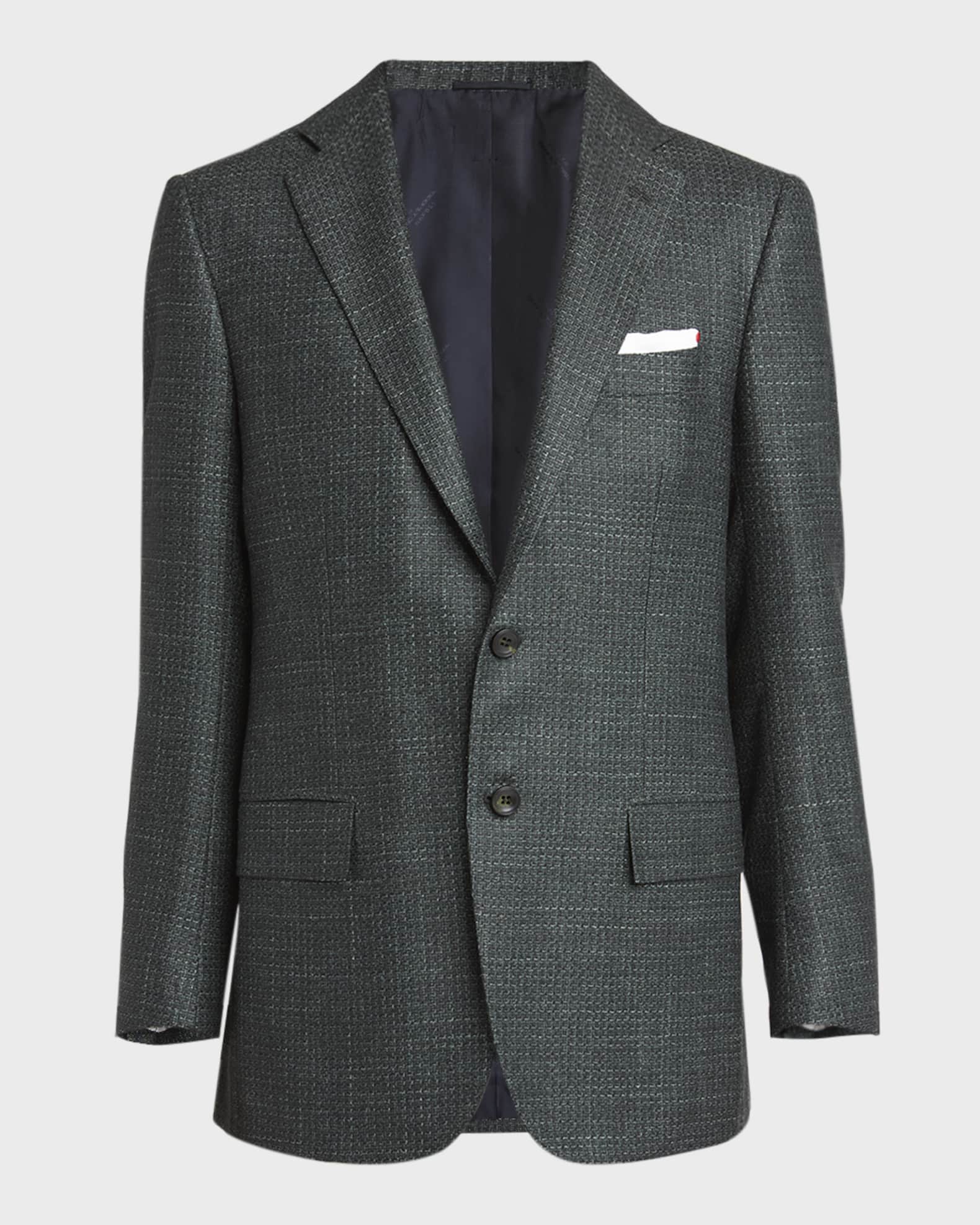 Men's Cashmere-Wool Textured Blazer 0