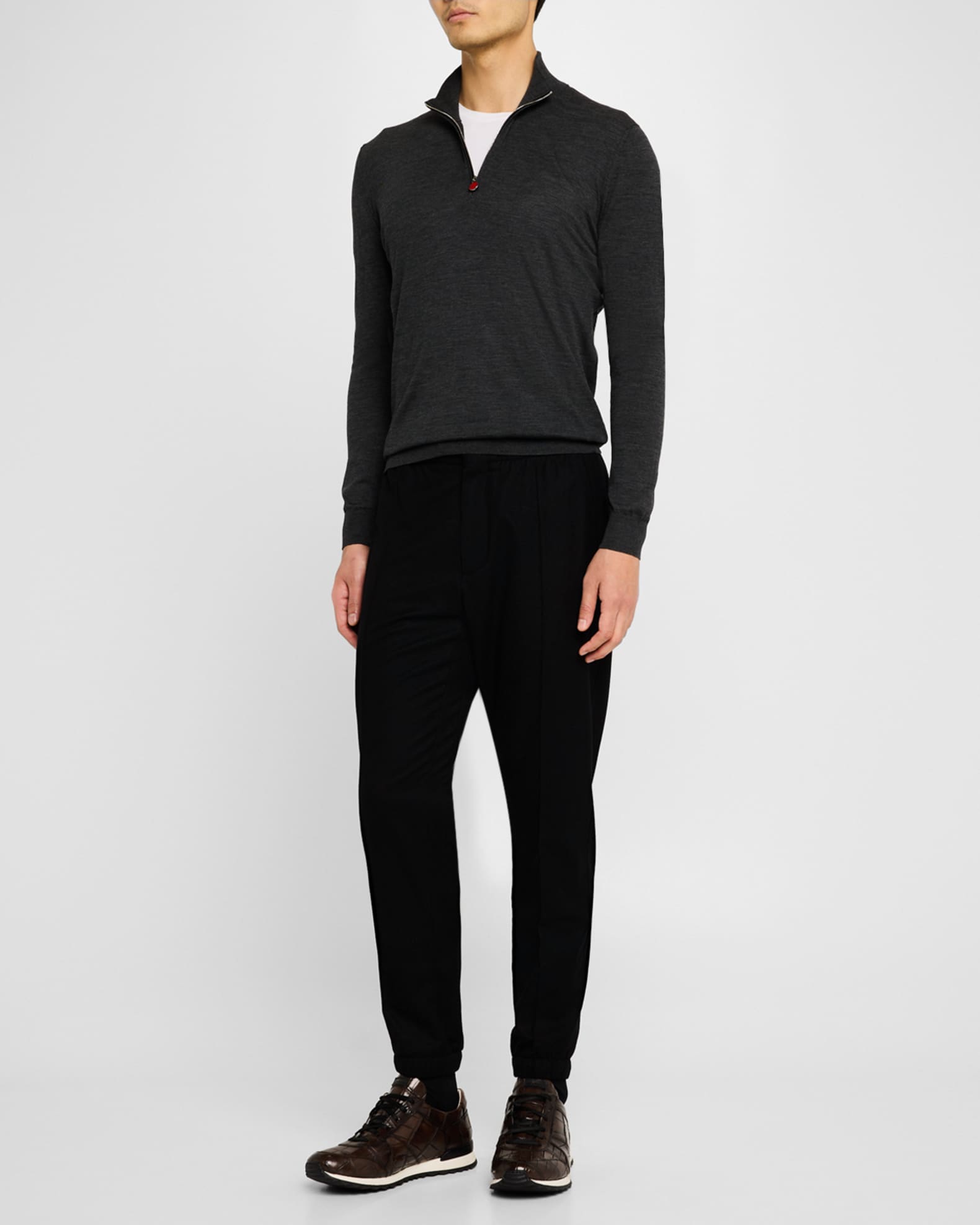 Men's Wool Half-Zip Sweater 1