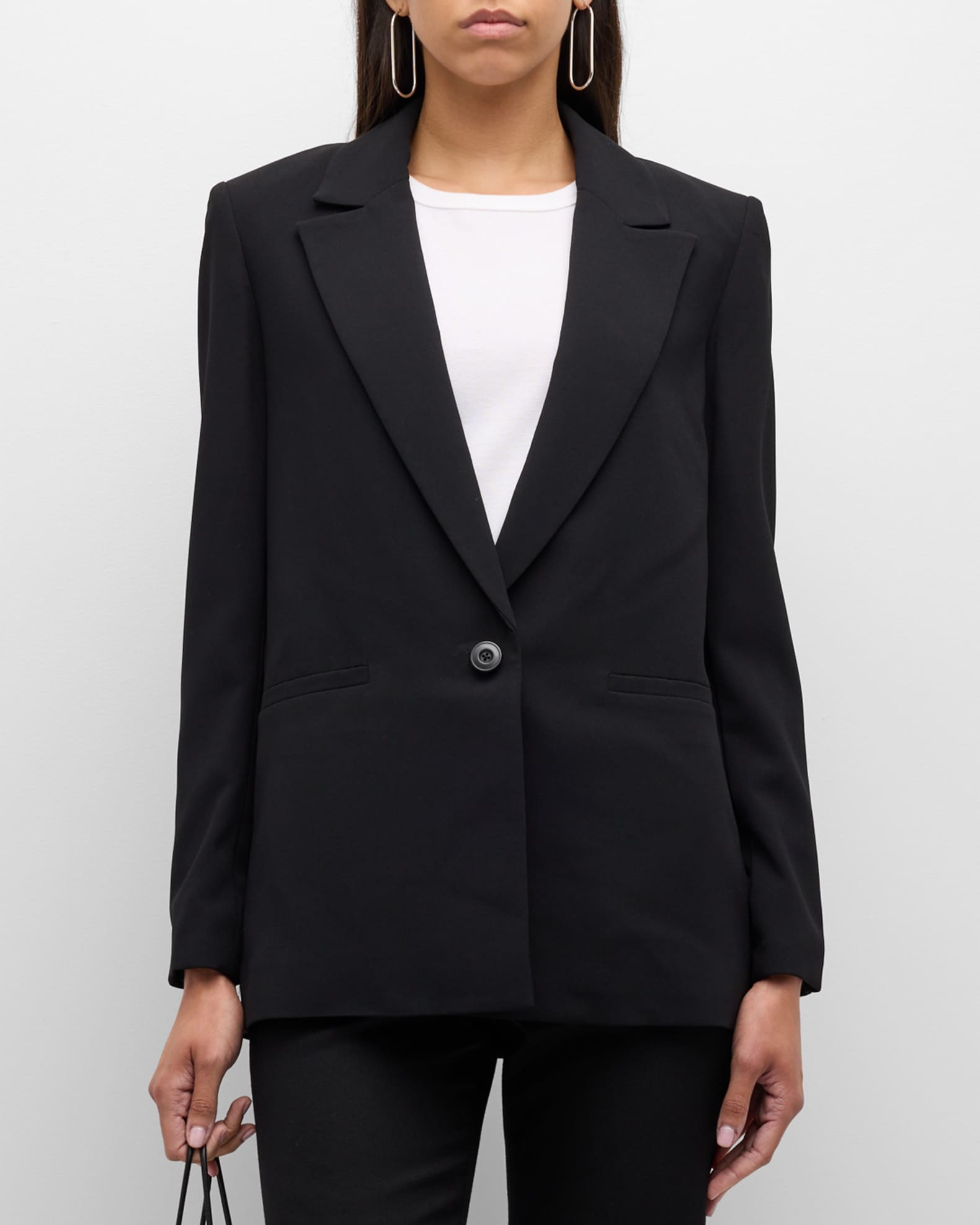 Alice + Olivia Denny Notch-Collar Boyfriend Blazer | Neiman