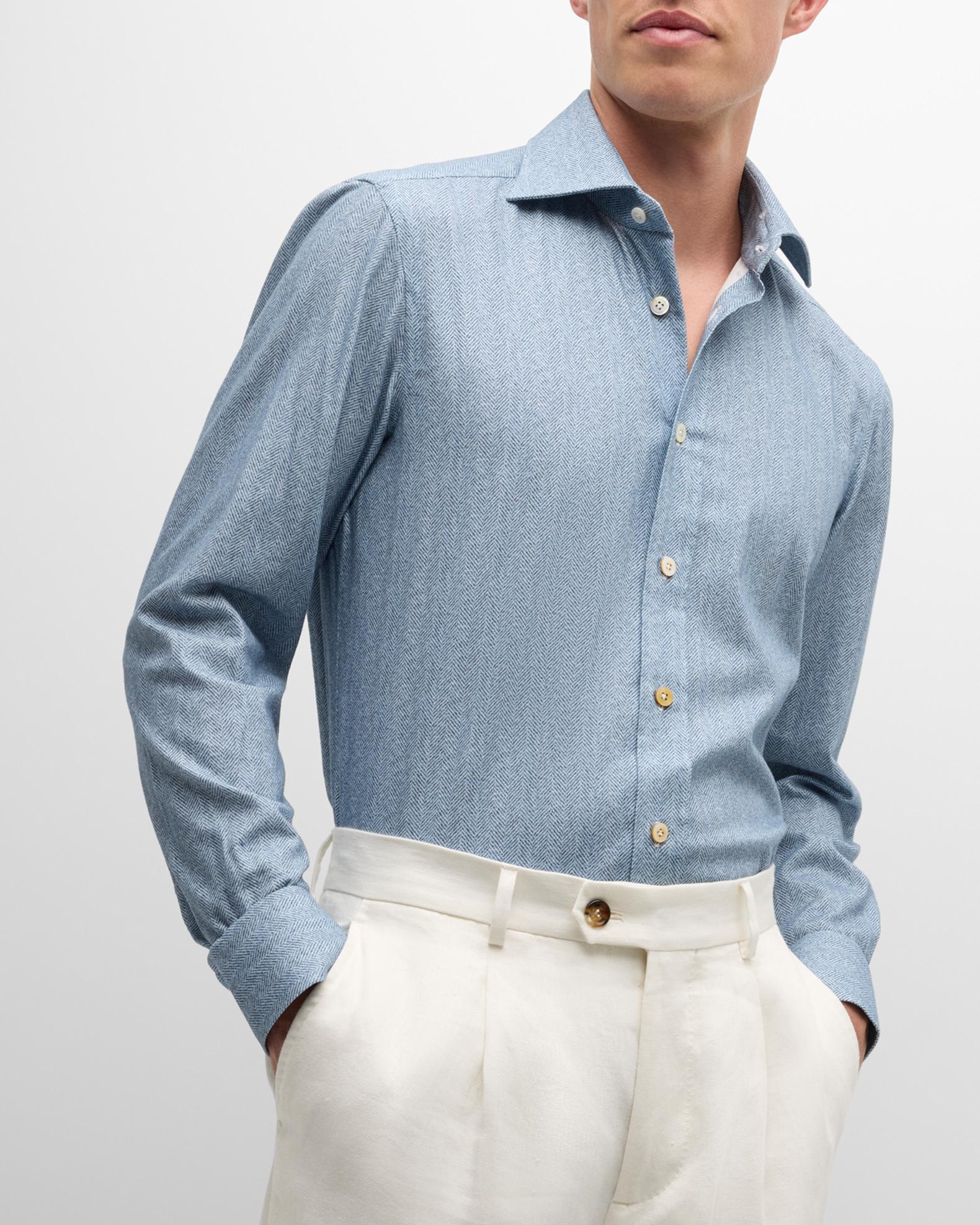 HERRINGBONE PRINT SHIRT main image 0