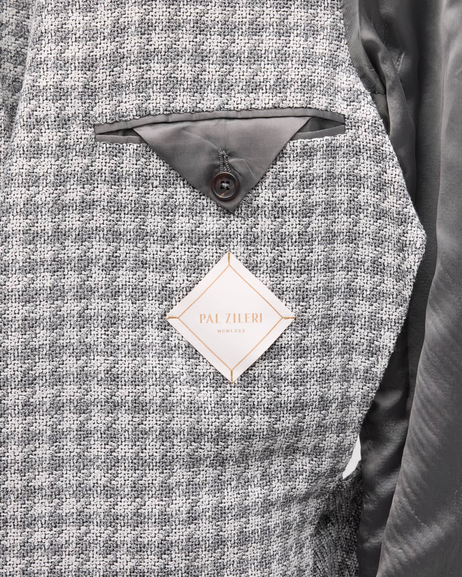 Men s Houndstooth Two Button Sport Coat