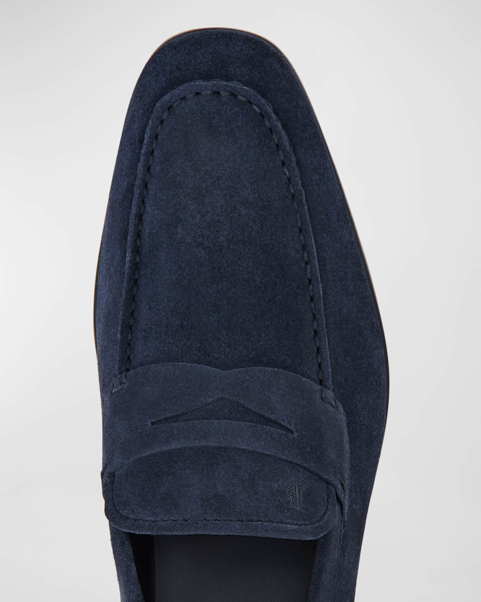 Men's Mocassino Gomma Leggera Suede Penny Loafers 1
