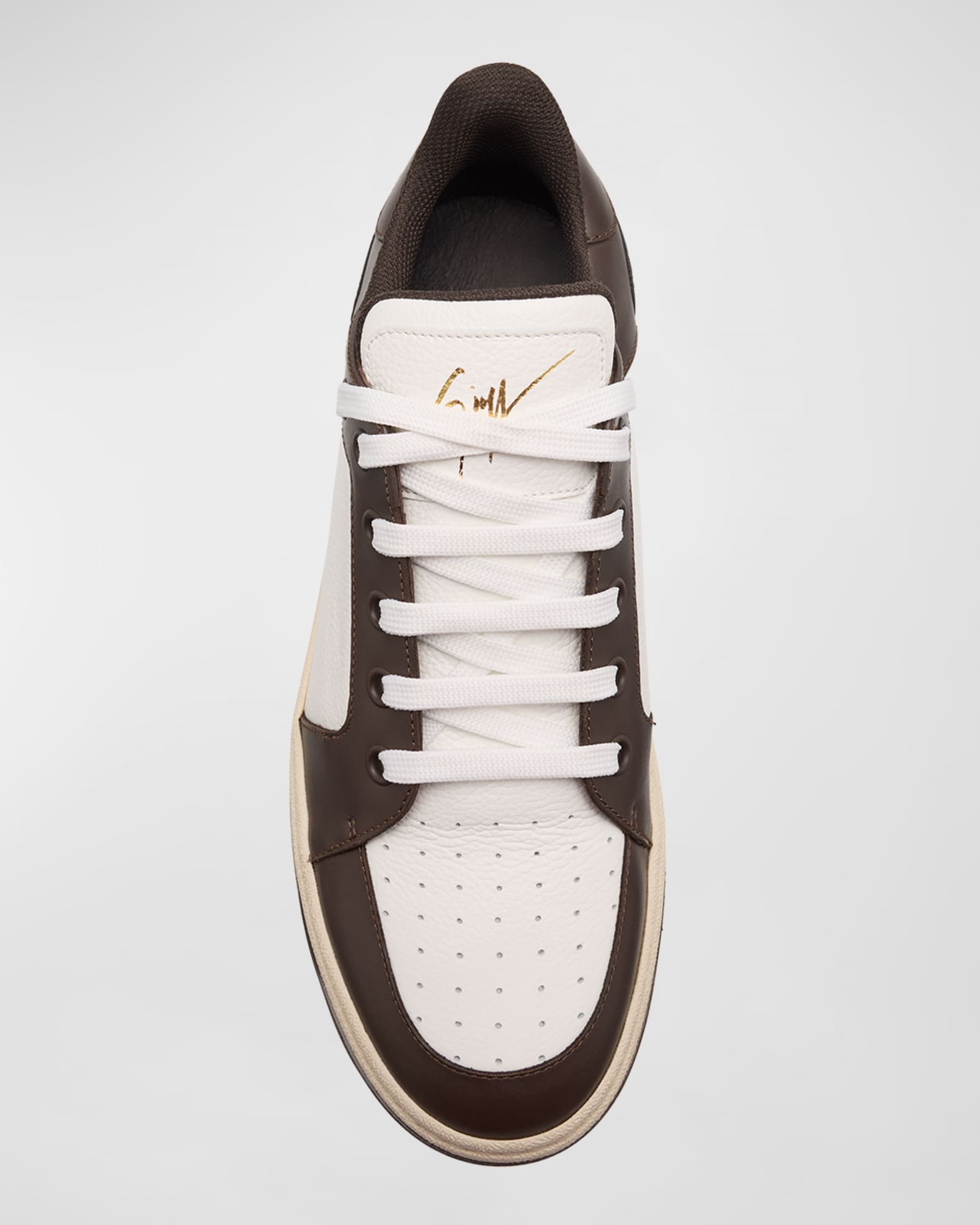 Giuseppe Zanotti Men's Gz94 Bicolor Leather High-Top