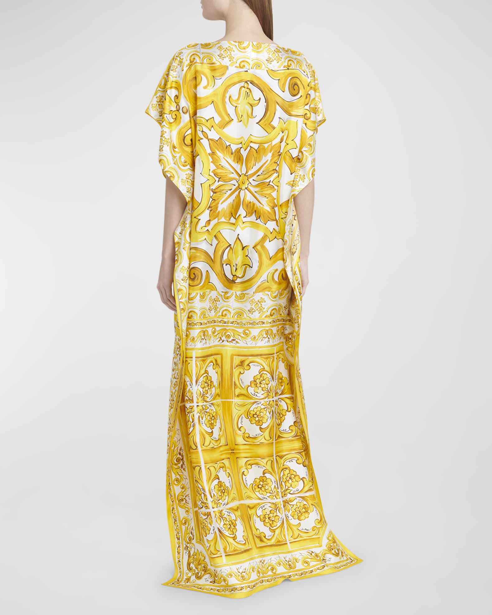 Dolce and Gabbana Maiolica Vaso Fiori coat