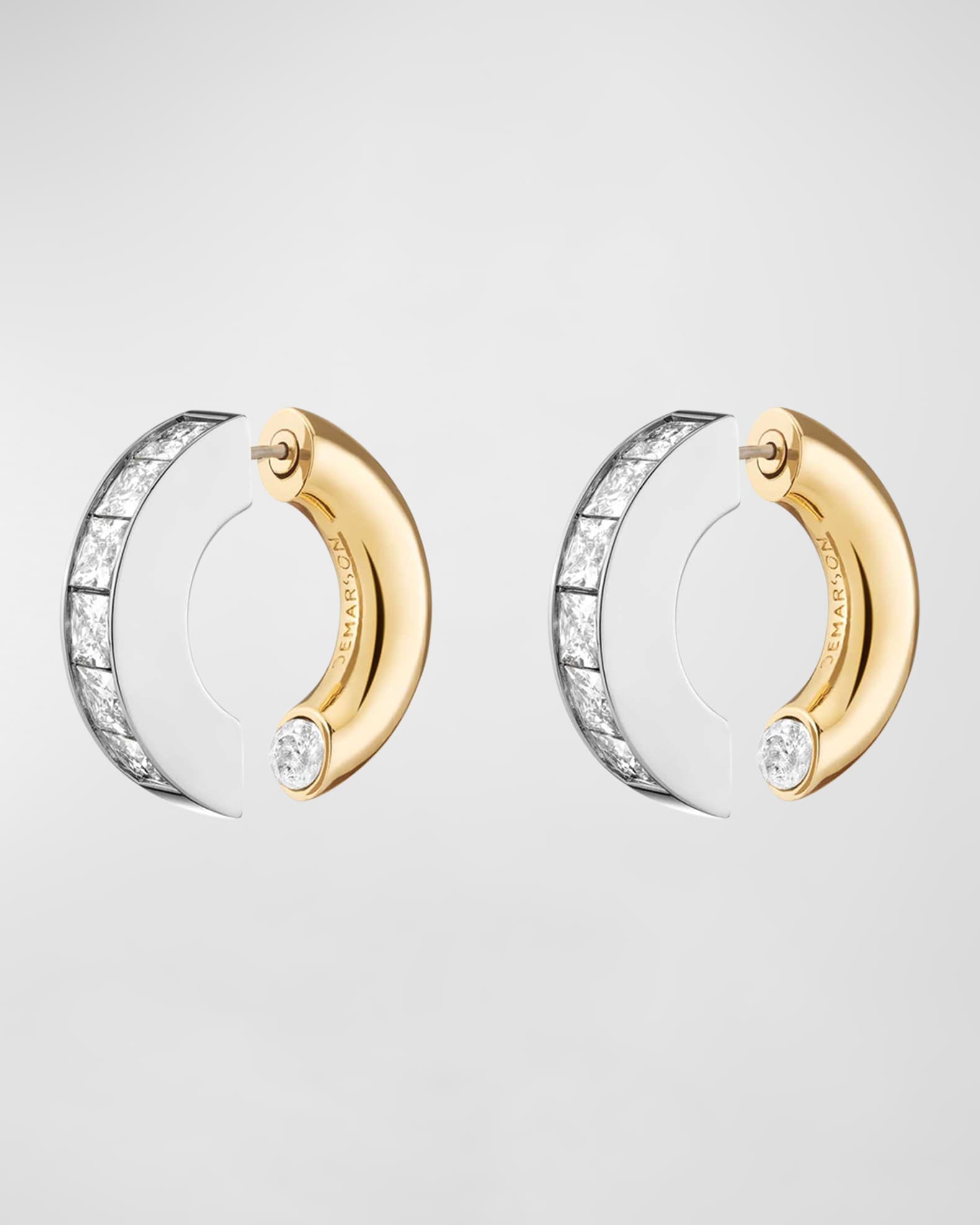 Lola Two-Tone Hoop Earrings 0