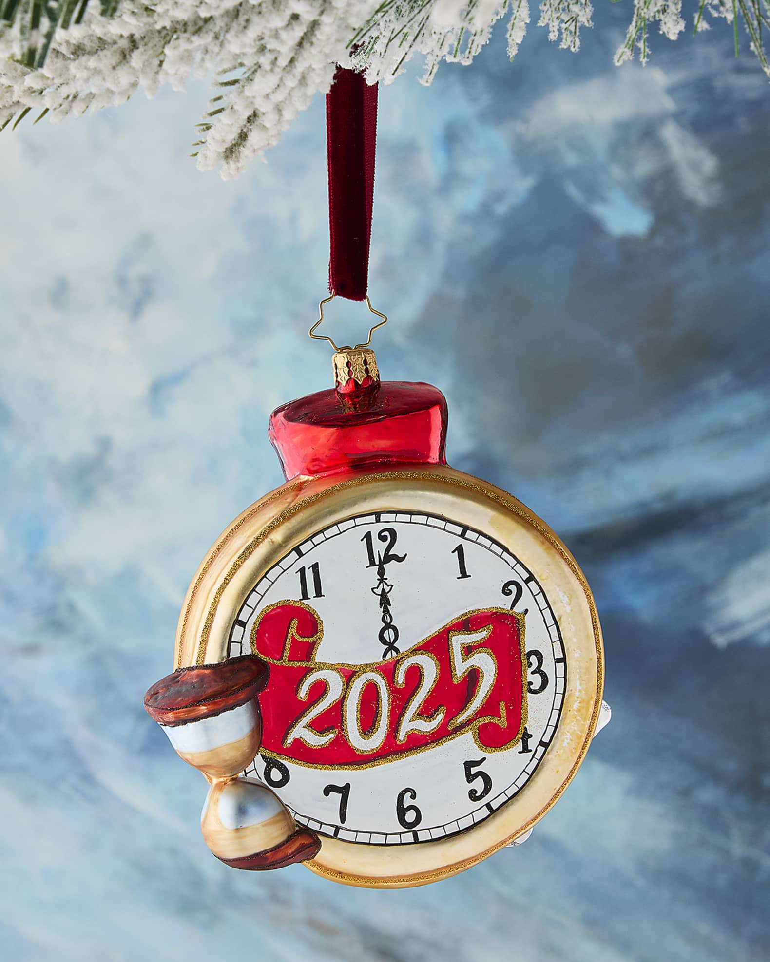 Christopher Radko A 2025 Midnight Celebration Christmas Ornament Neiman Marcus