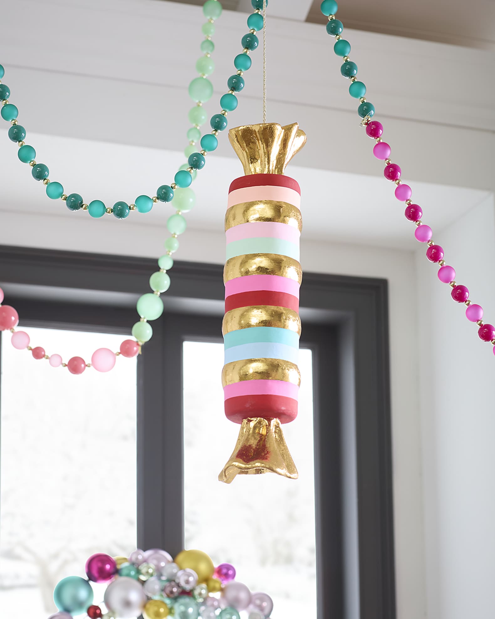 Stripe Taffy Holiday Display, 18" 0