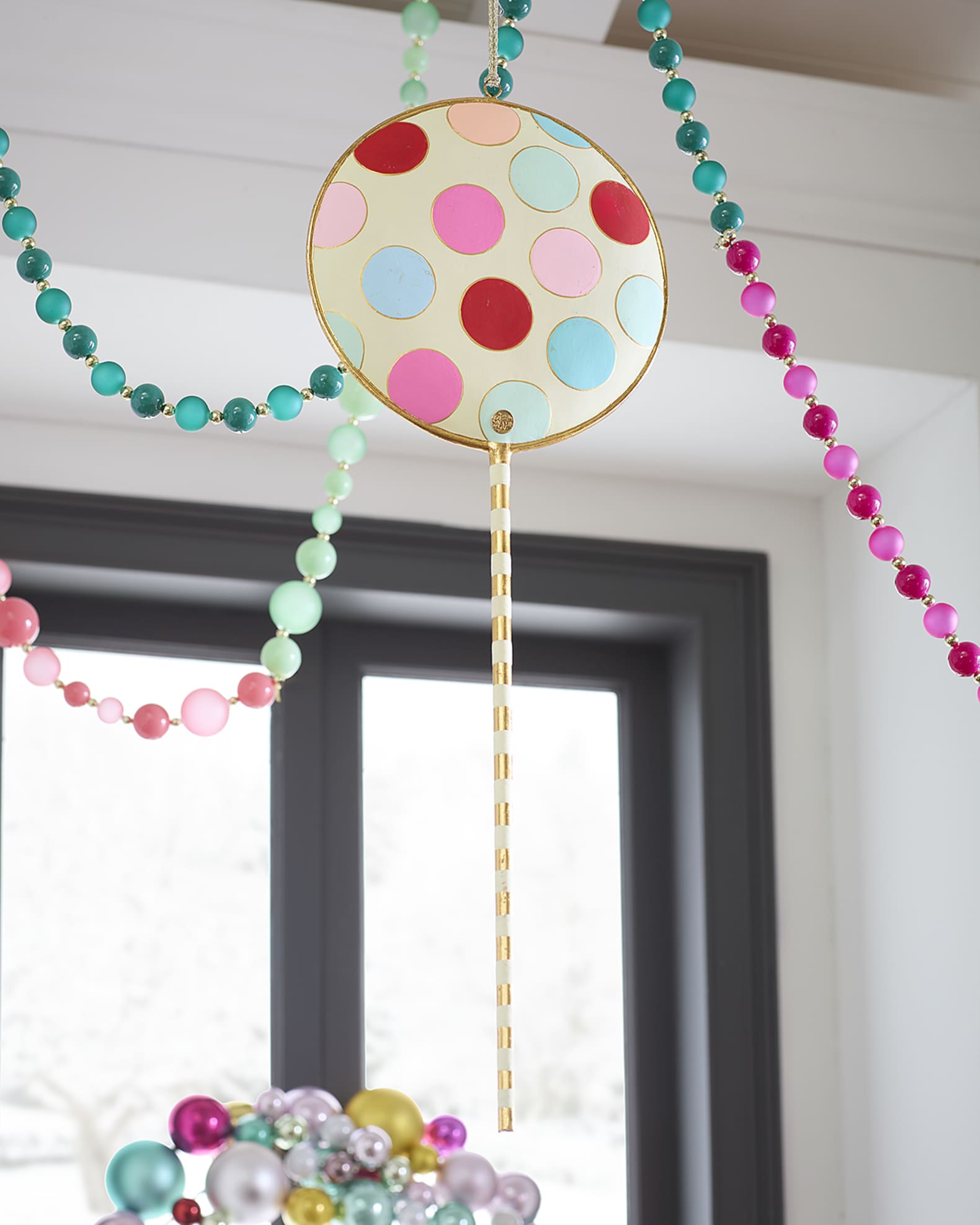 Polka Dot Lollipop Christmas Display, 28" 0