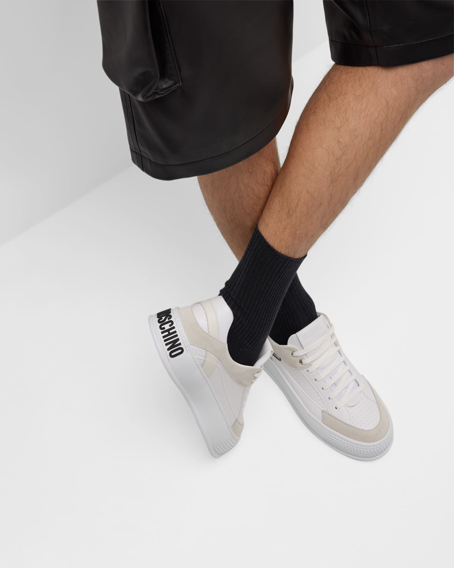 スニーカー MOSCHINO Men Sneakers MB15174G1LGAJ30A Brown Moschino Sneakers - Brown - Men | MB15174G1LGAJ30A | thebs.com
