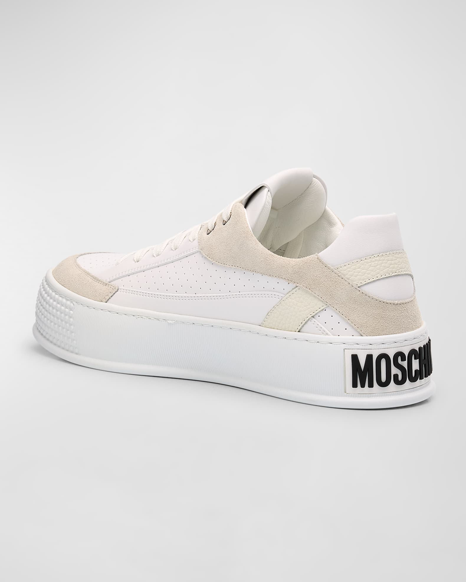 スニーカー MOSCHINO Men Sneakers MB15063G0M GRX 100 WHITE Moschino Sneaker - White - Men | MB15063G0MGRX100 | thebs.com