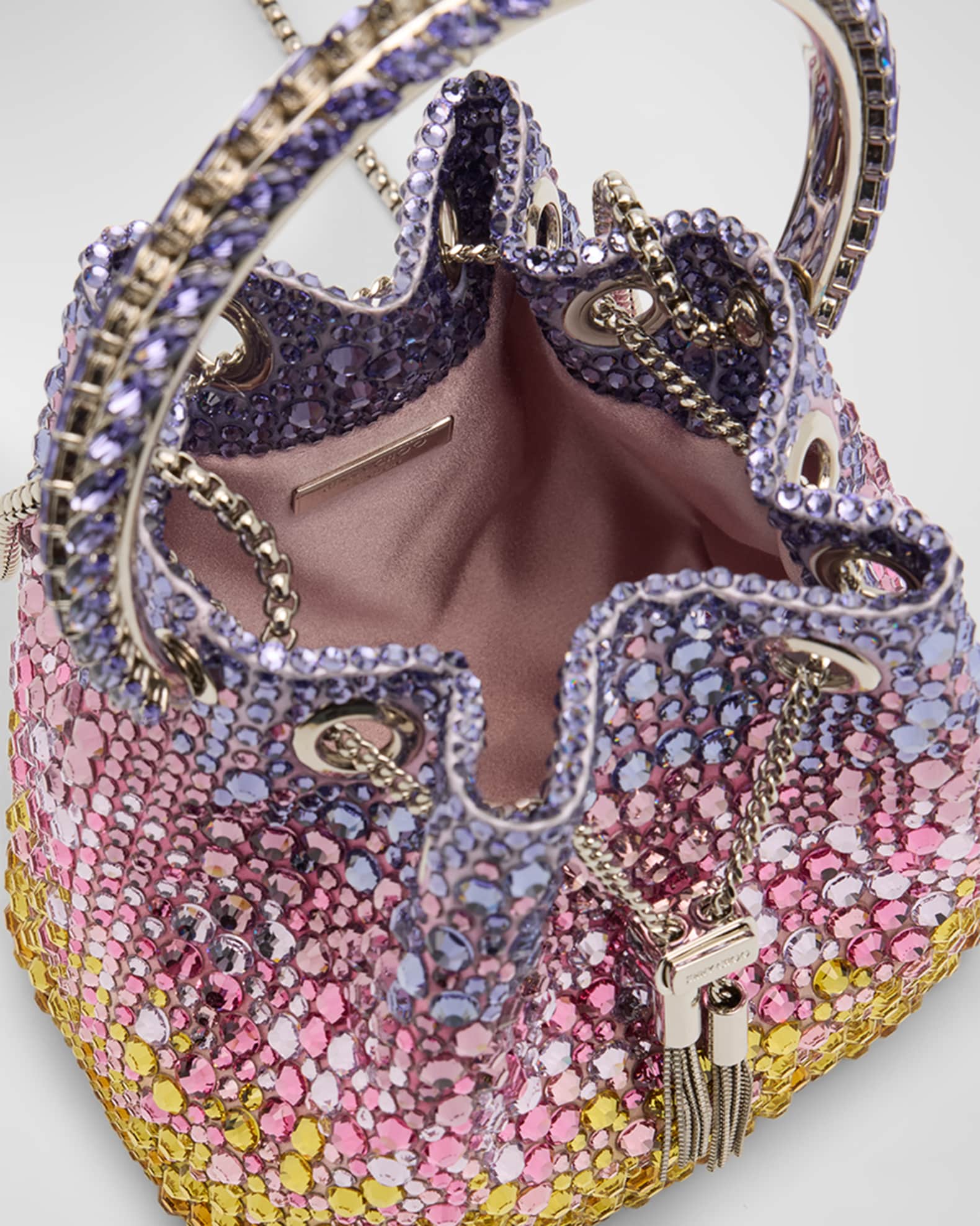 Jimmy Choo Bon Bon Embellished Bucket Bag | Neiman Marcus