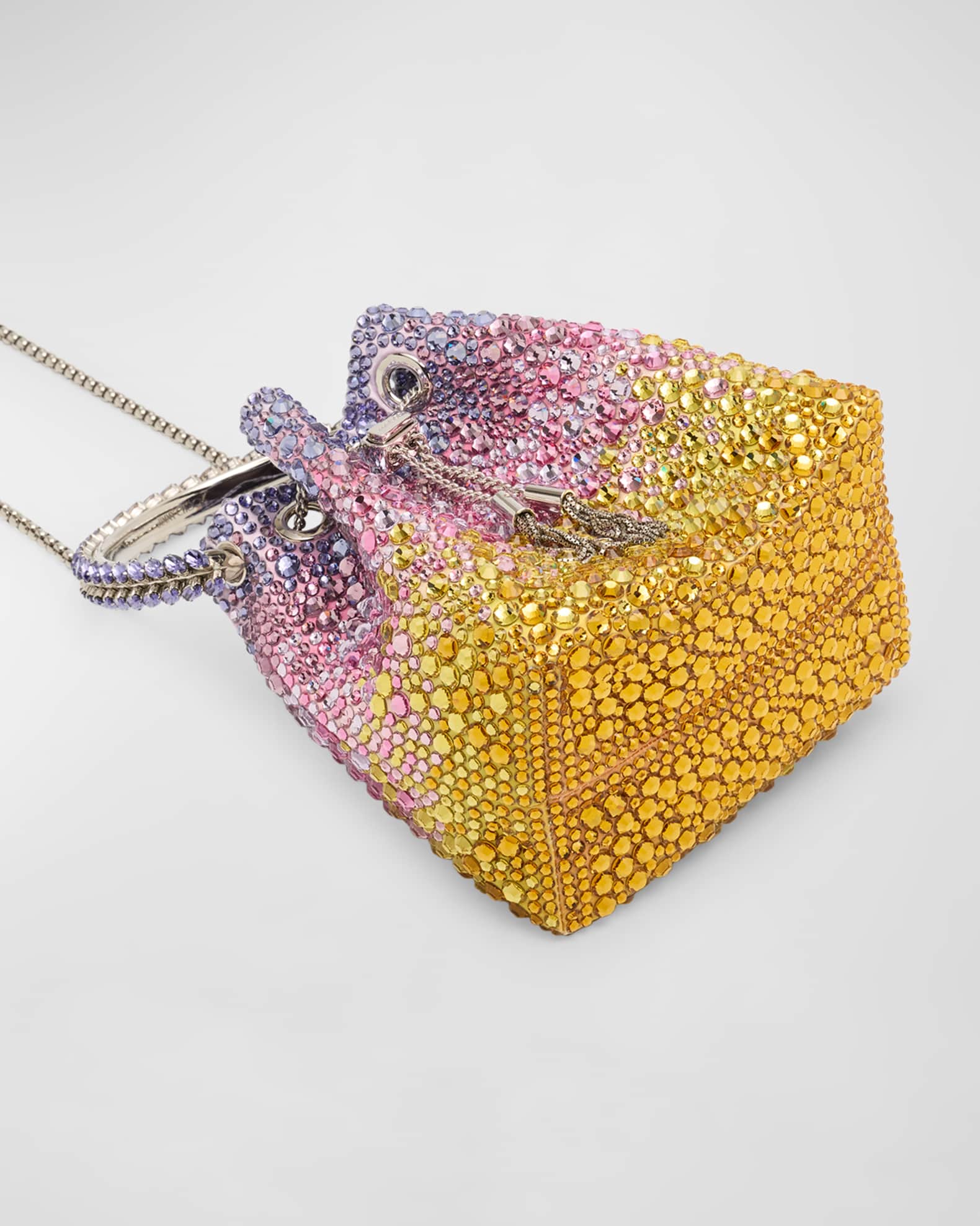Jimmy Choo Bon Bon Embellished Bucket Bag | Neiman Marcus