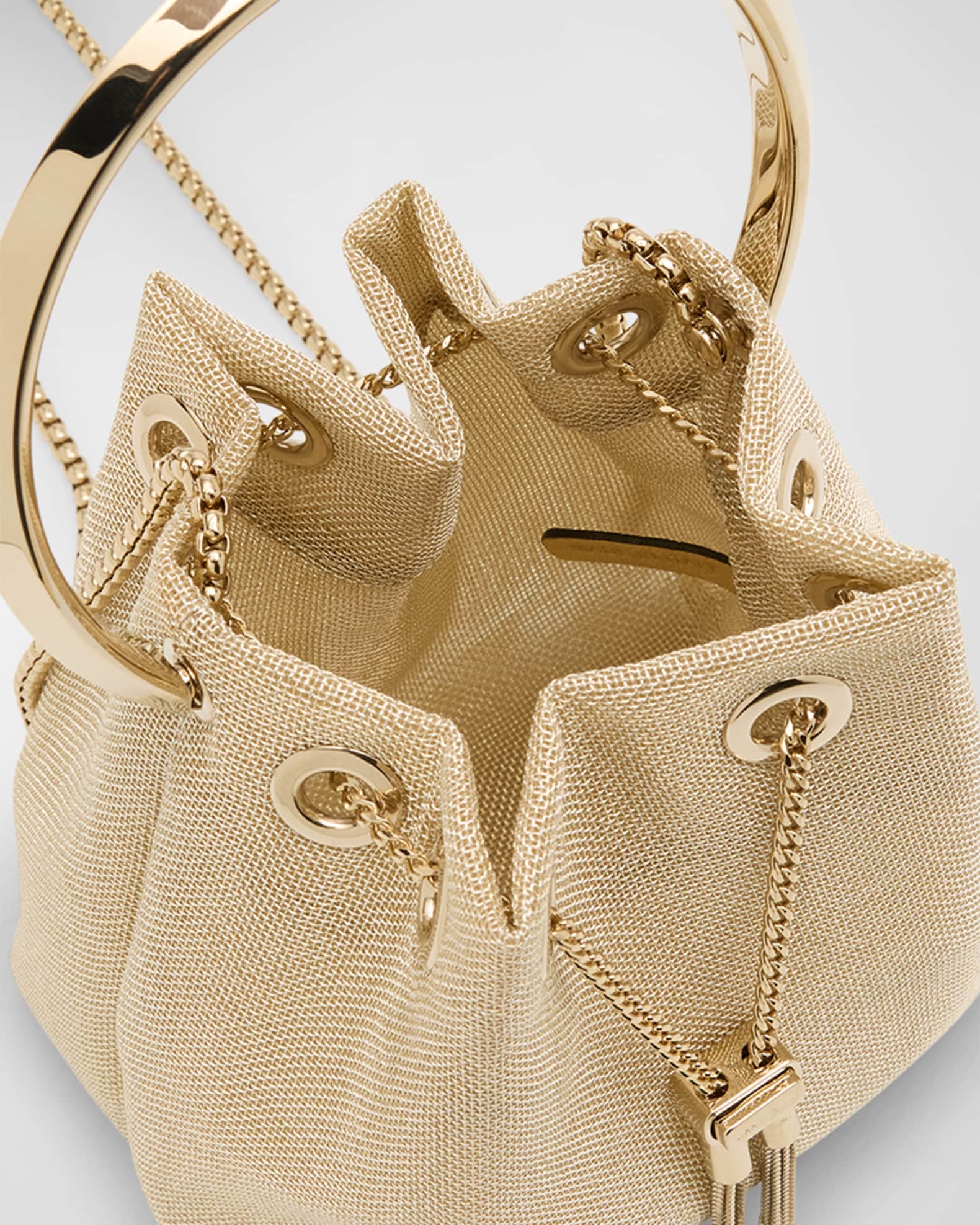 Jimmy Choo Bon Bon Drawstring Bucket Bag | Neiman Marcus