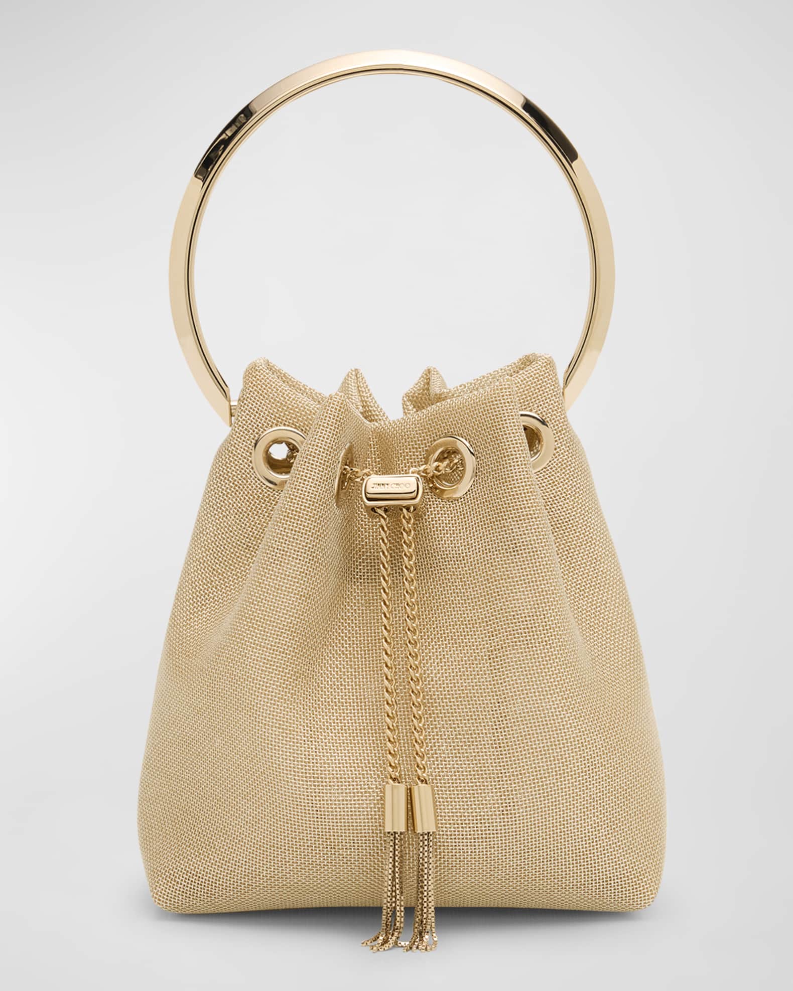 ショルダーバッグ・ポシェット JIMMY CHOO Bon Bon bucket bag Jimmy Choo Bon Bon Drawstring Bucket Bag | Neiman Marcus