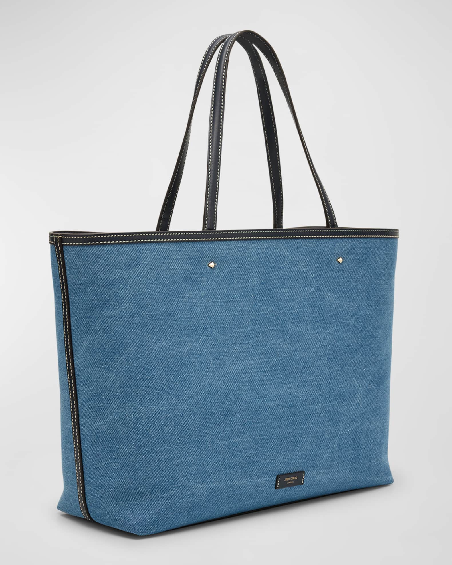 Jimmy Choo Marli Denim Tote Bag Neiman Marcus