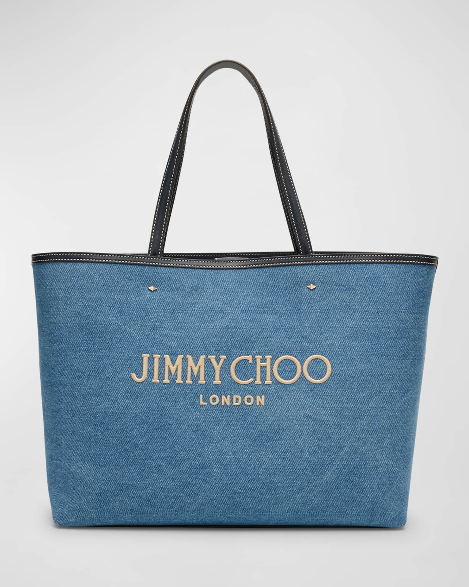 Jimmy Choo Marli Denim Tote Bag Neiman Marcus