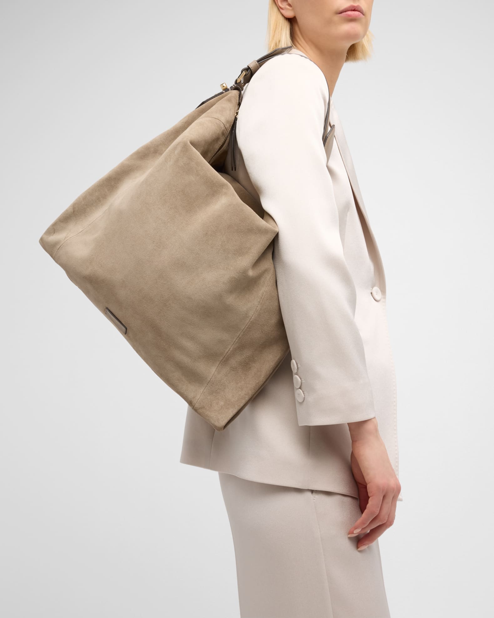 Jimmy Choo Ana Zip Leather Hobo Bag | Neiman Marcus