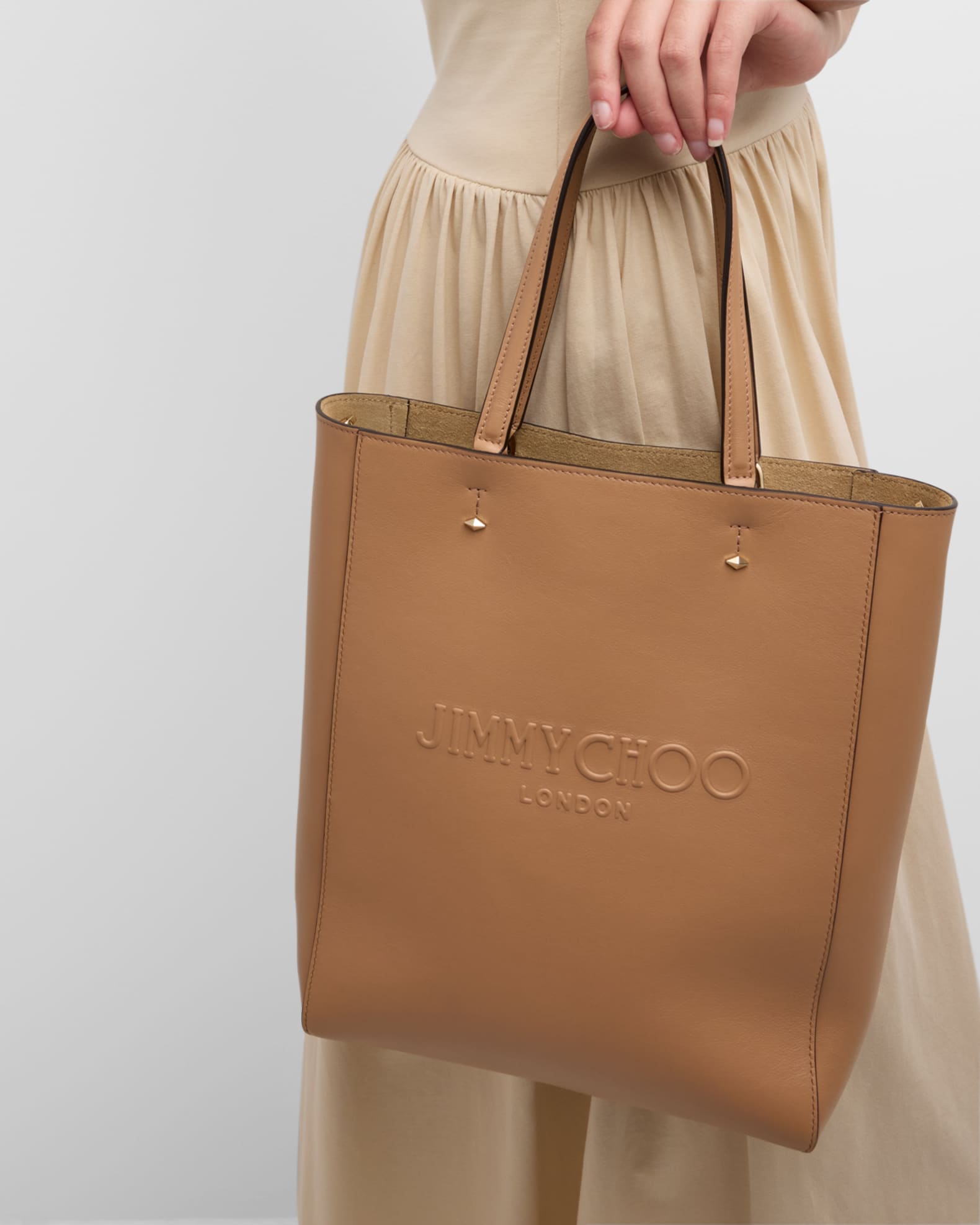 Jimmy Choo Lenny North South Leather Tote Bag Neiman Marcus