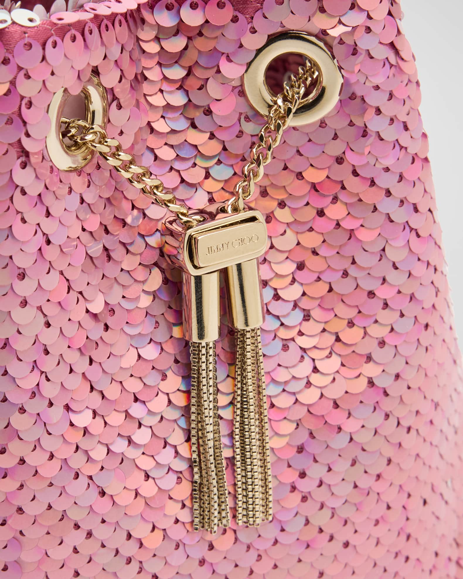 SEQUINED BUCKET BAG