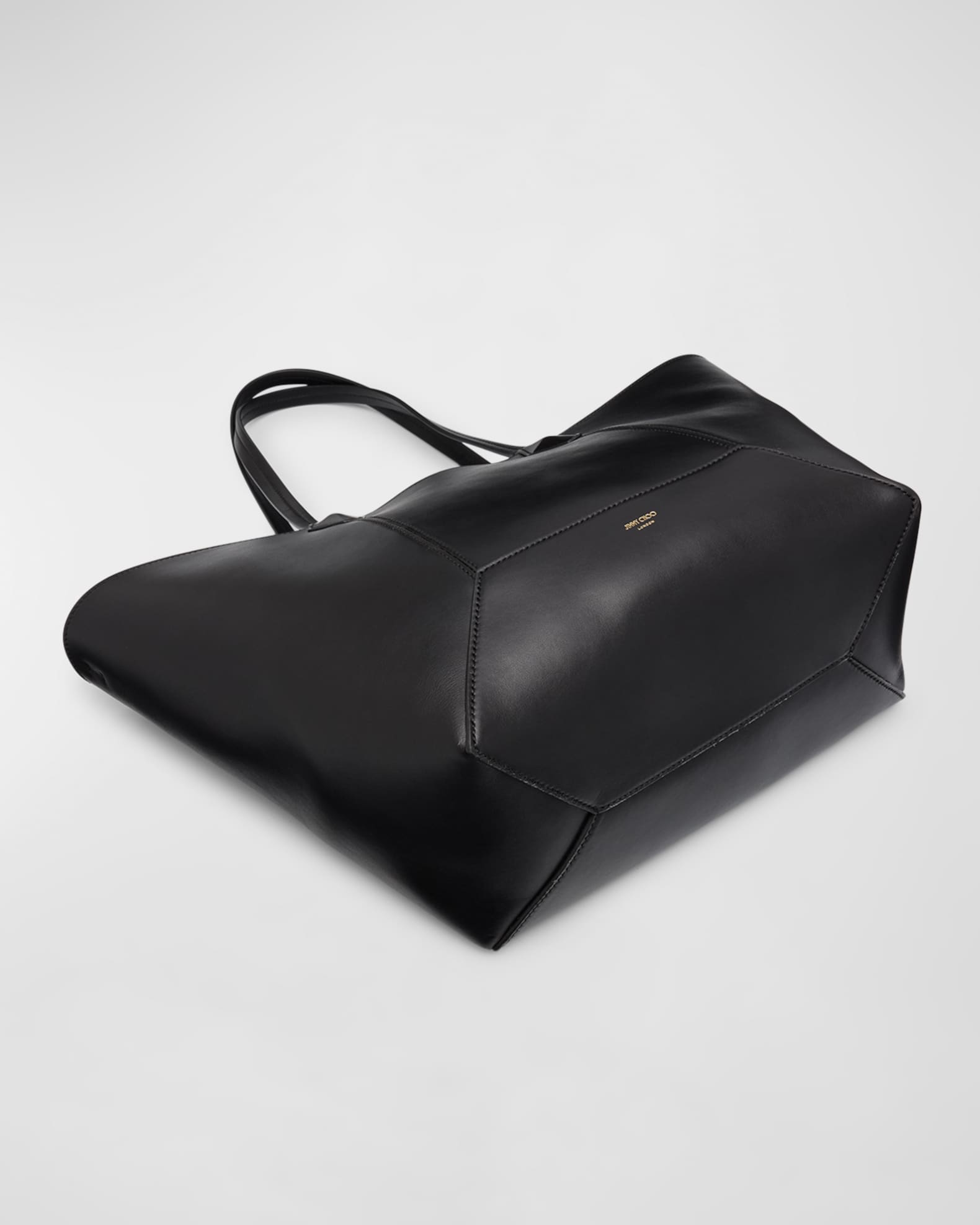トートバッグ JIMMY CHOO Black Leather Diamond Shoulder Bag Diamond | Black Calf Leather Tote Bag | JIMMY CHOO