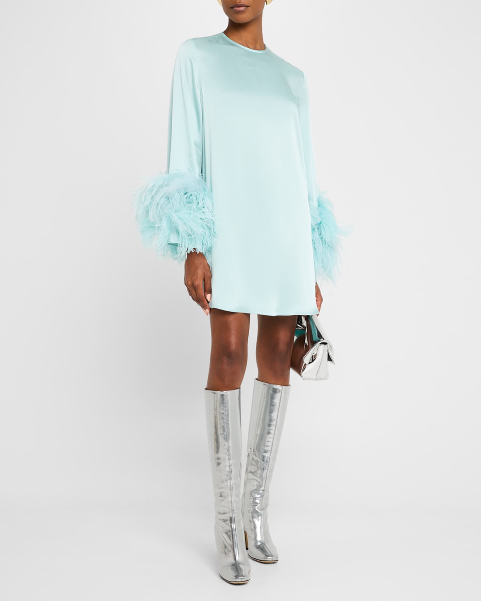 Shift Shaper Dress - Feathers Blue