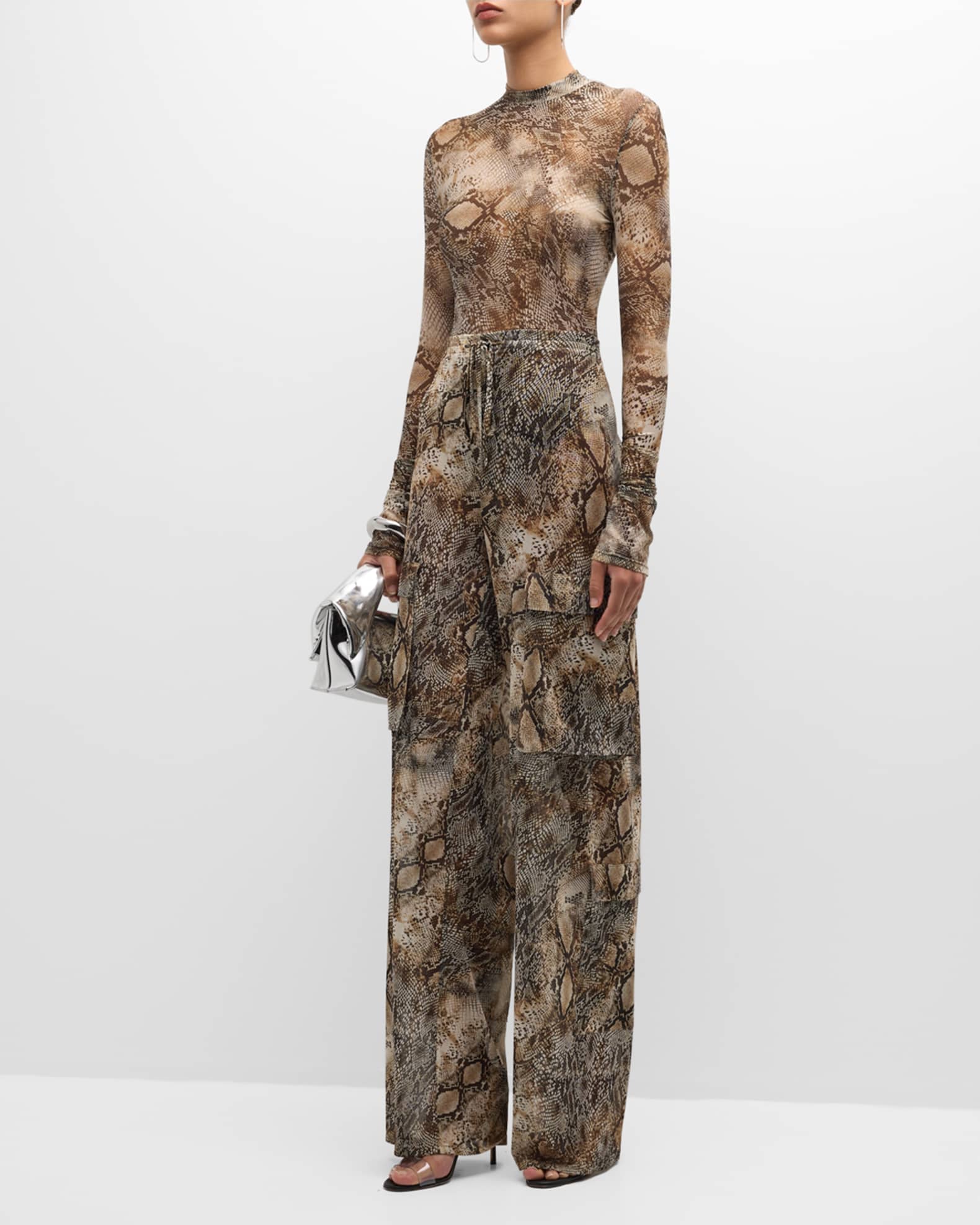 Snakeskin print bodysuit clearance