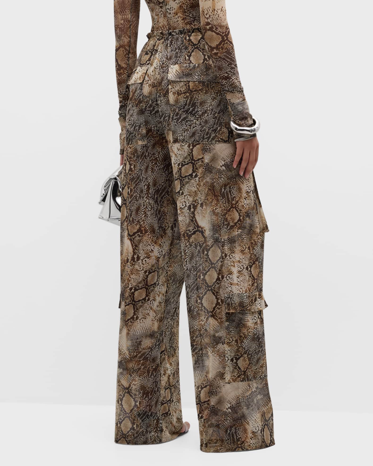 Snakeskin cargo pants online
