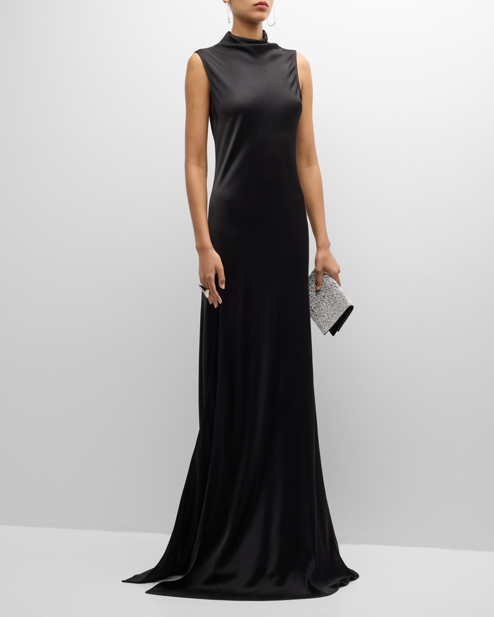 Women's Chiffon Blouse - V Neck Sleeveless Double Layer Tank Top, Flowy Tunic