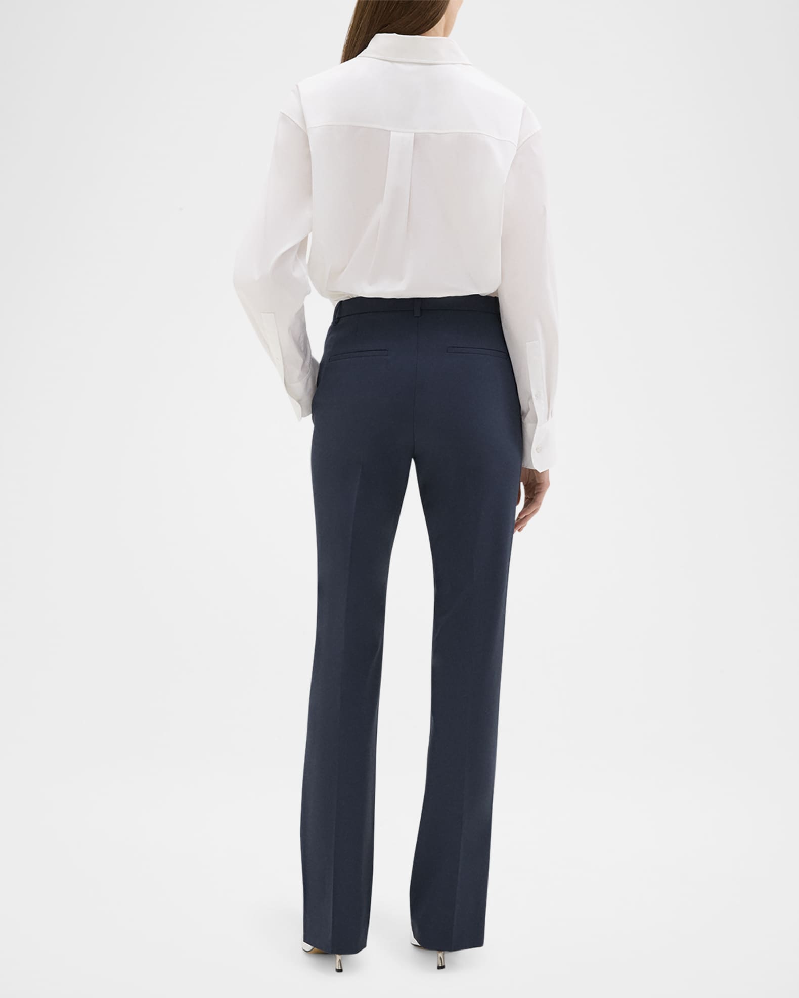 【公式】 Theory Traceable Marcus Neiman | Trousers Straight-Leg Slim Wool サロペット・オーバーオール・オールインワン