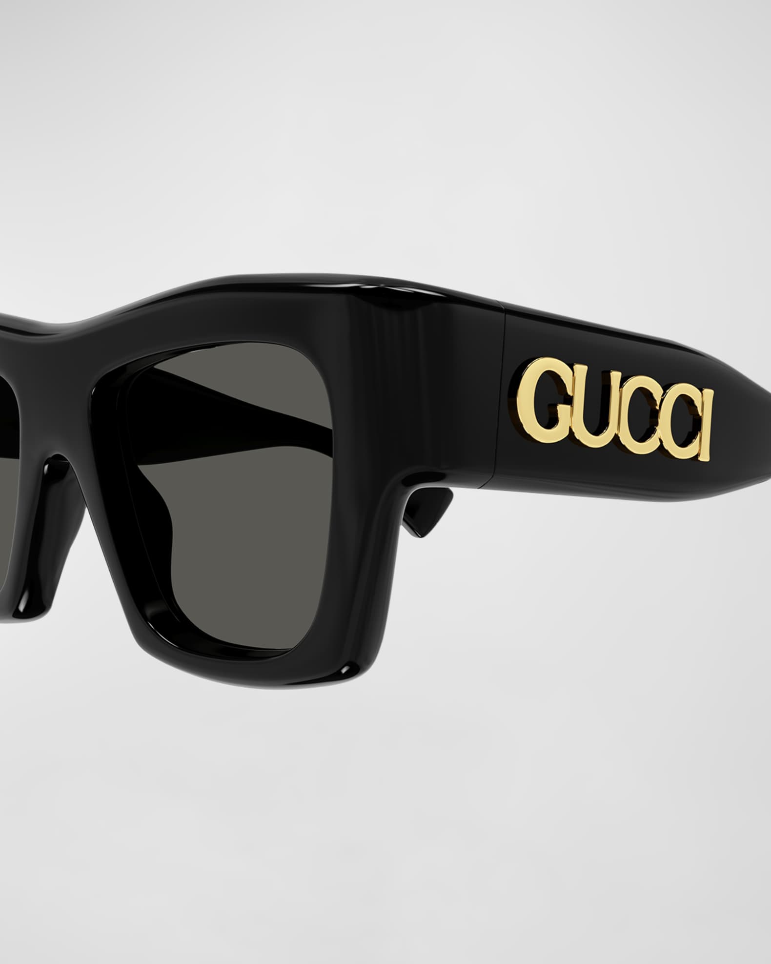 Logo Acetate Rectangle Sunglasses  1