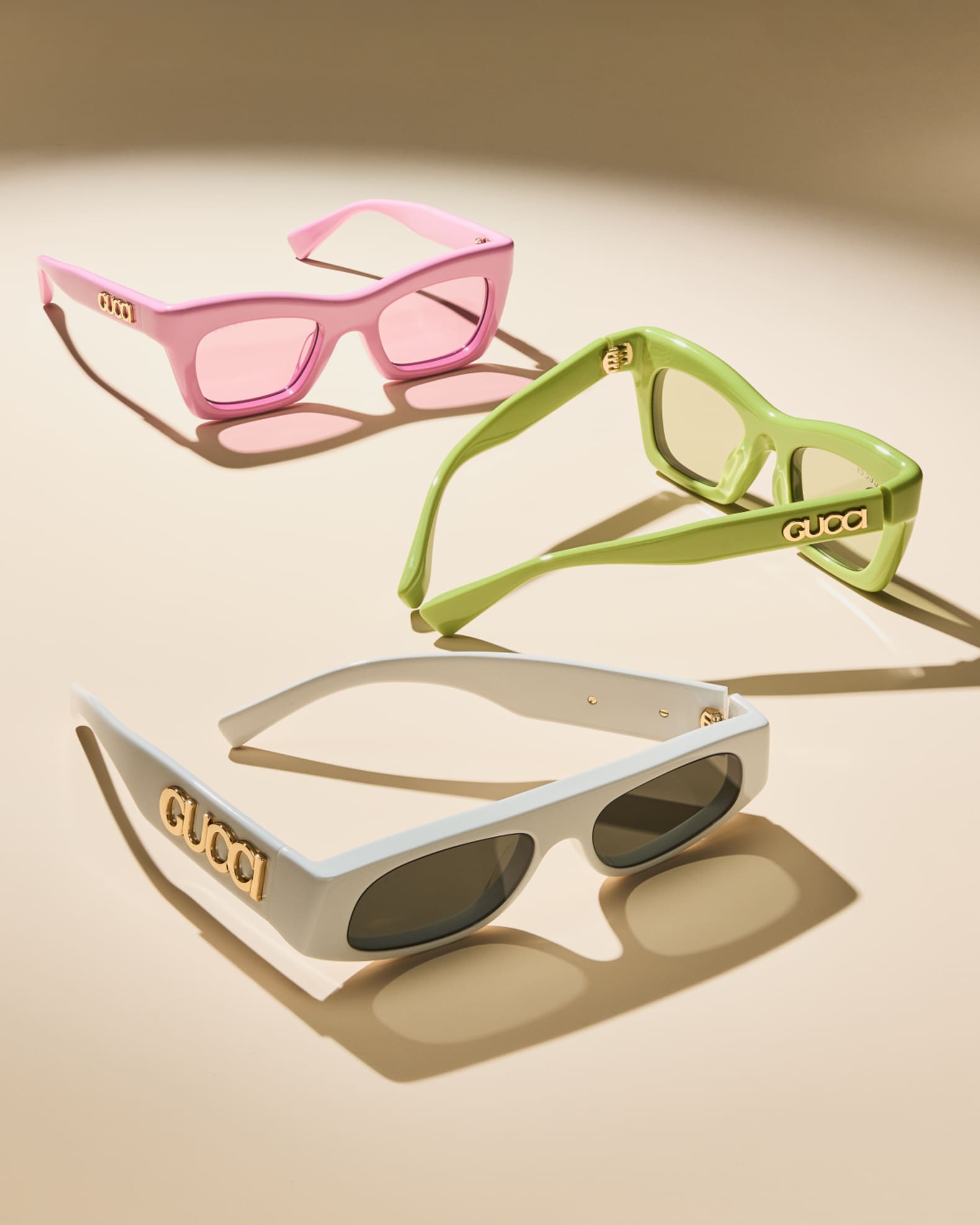 グッチ　GUCCI Logo Acetate Cat-Eye Sunglasses | Neiman Marcus