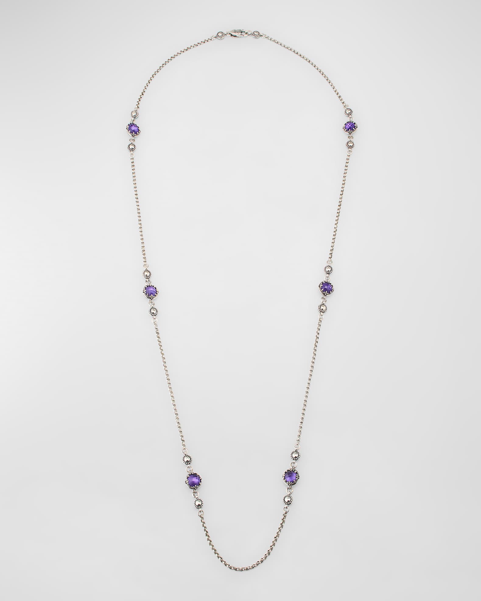 Gen K 2 Sterling Silver and Rock Crystal Necklace 0
