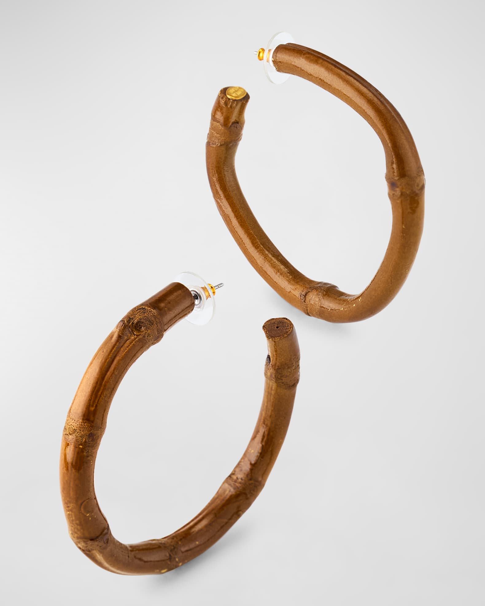 Kenneth jay lane bamboo hoop earrings shop