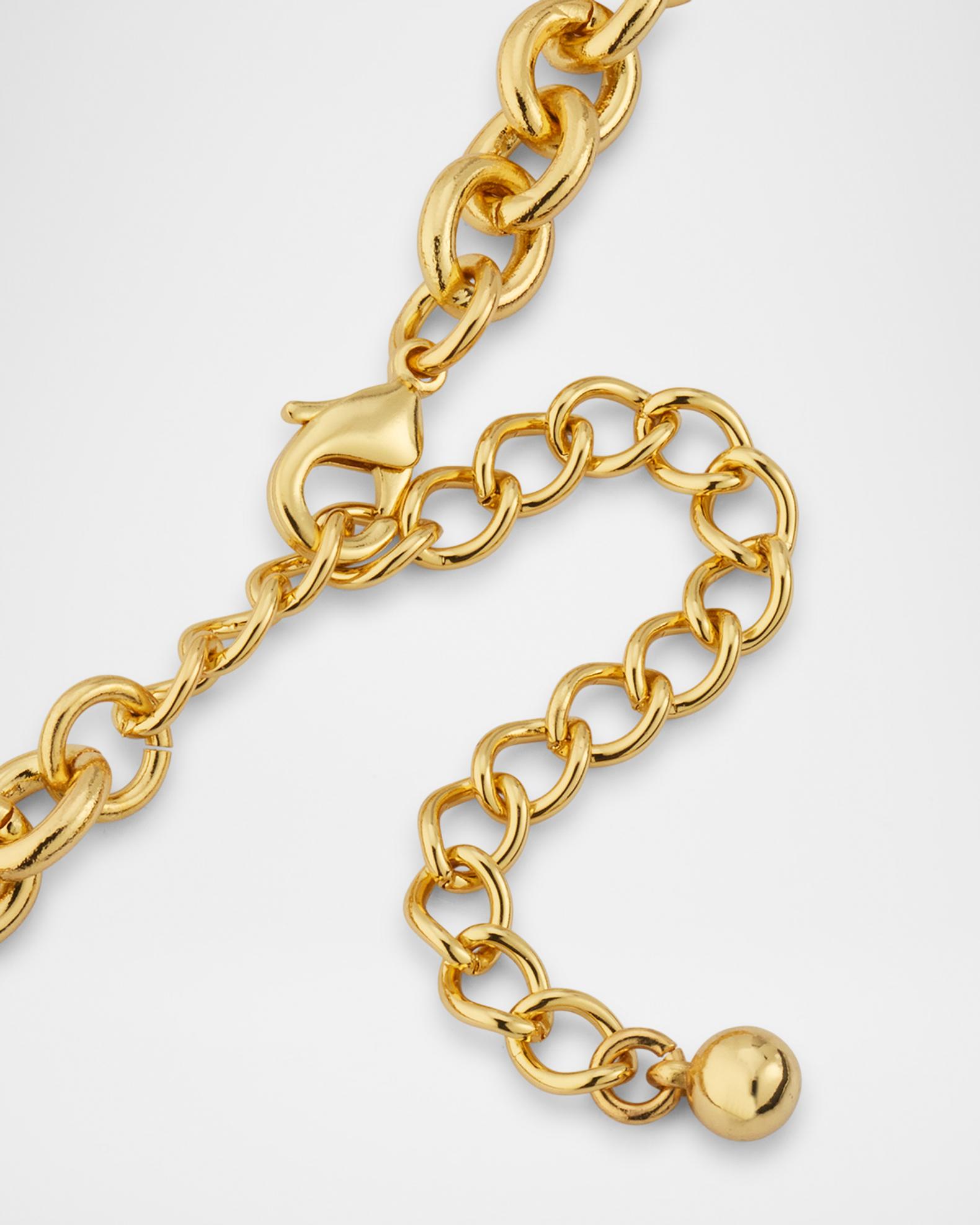 Kenneth Jay Lane Gold-Plated Shell Pendant Necklace | Neiman Marcus
