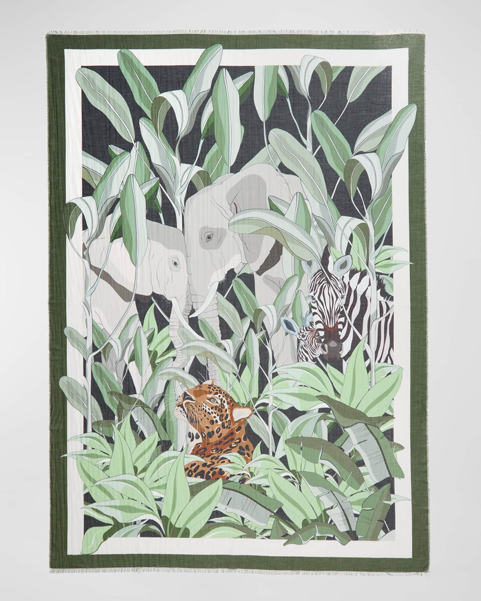 Franco Ferrari Printed Cotton-Silk Scarf
