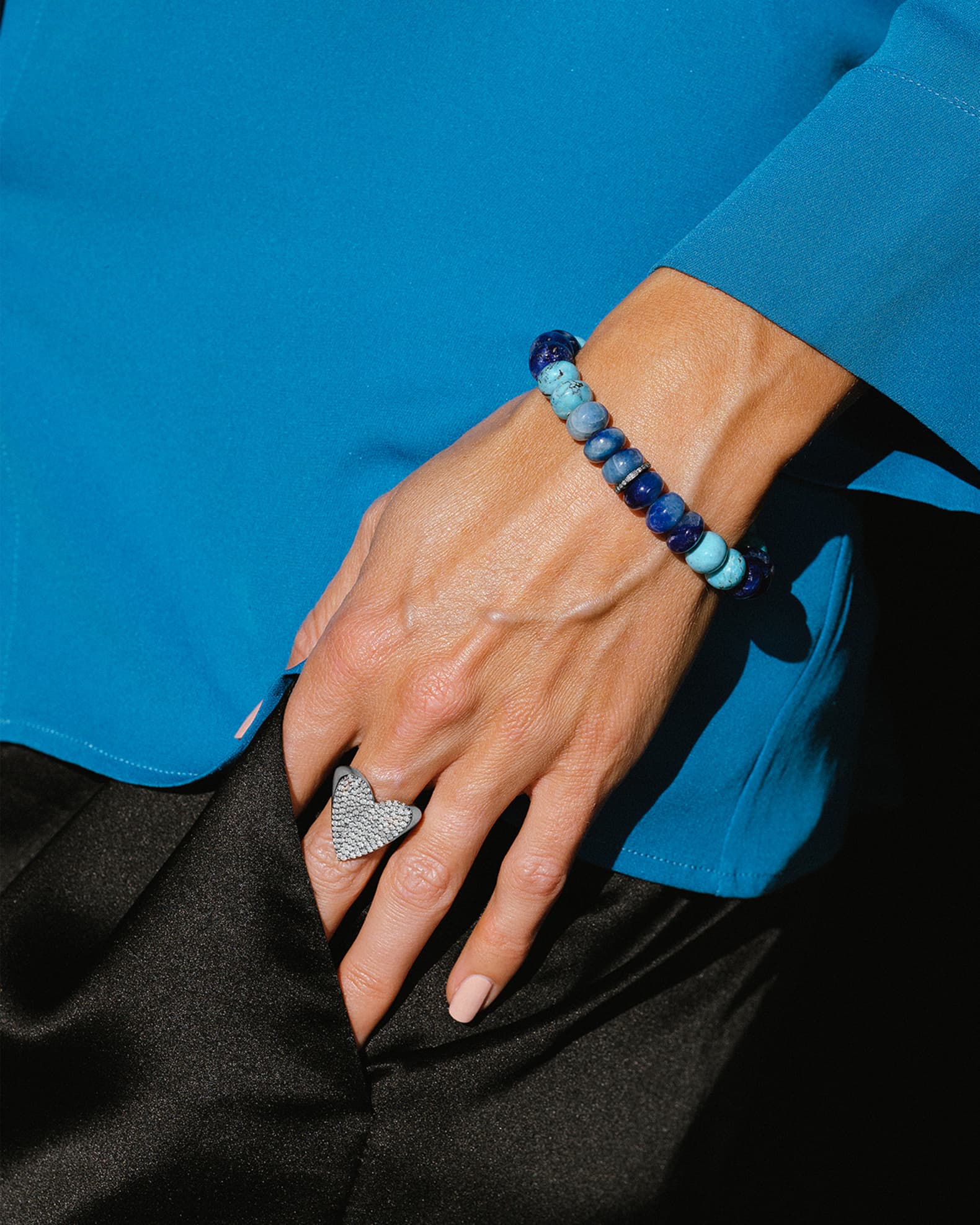 Anzie Jac+Jo Ombré Afghanite Rondelle Bracelet main image 0