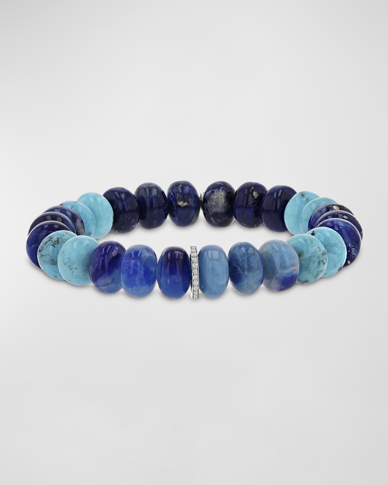 Anzie Jac+Jo Ombré Afghanite Rondelle Bracelet
