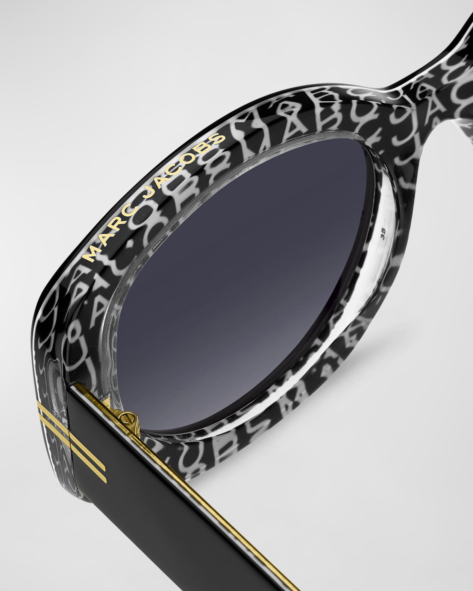 Marc Jacobs Black Acetate Sunglasses