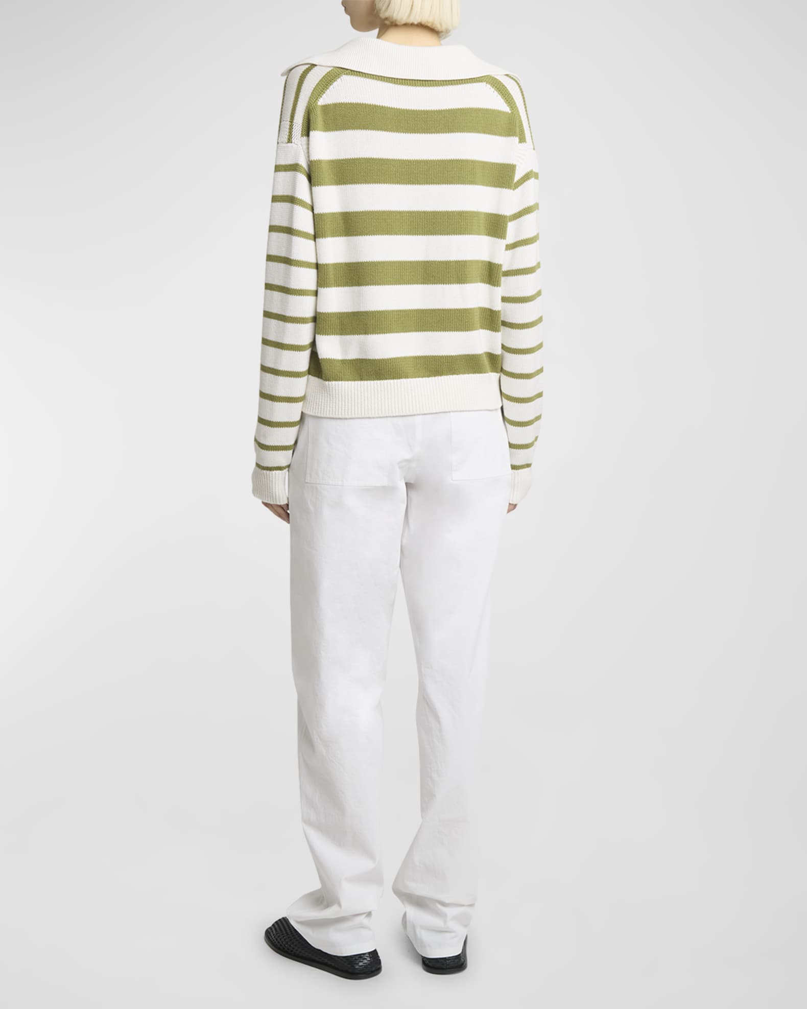 Murphy Stripe Tank in Melon/Blue