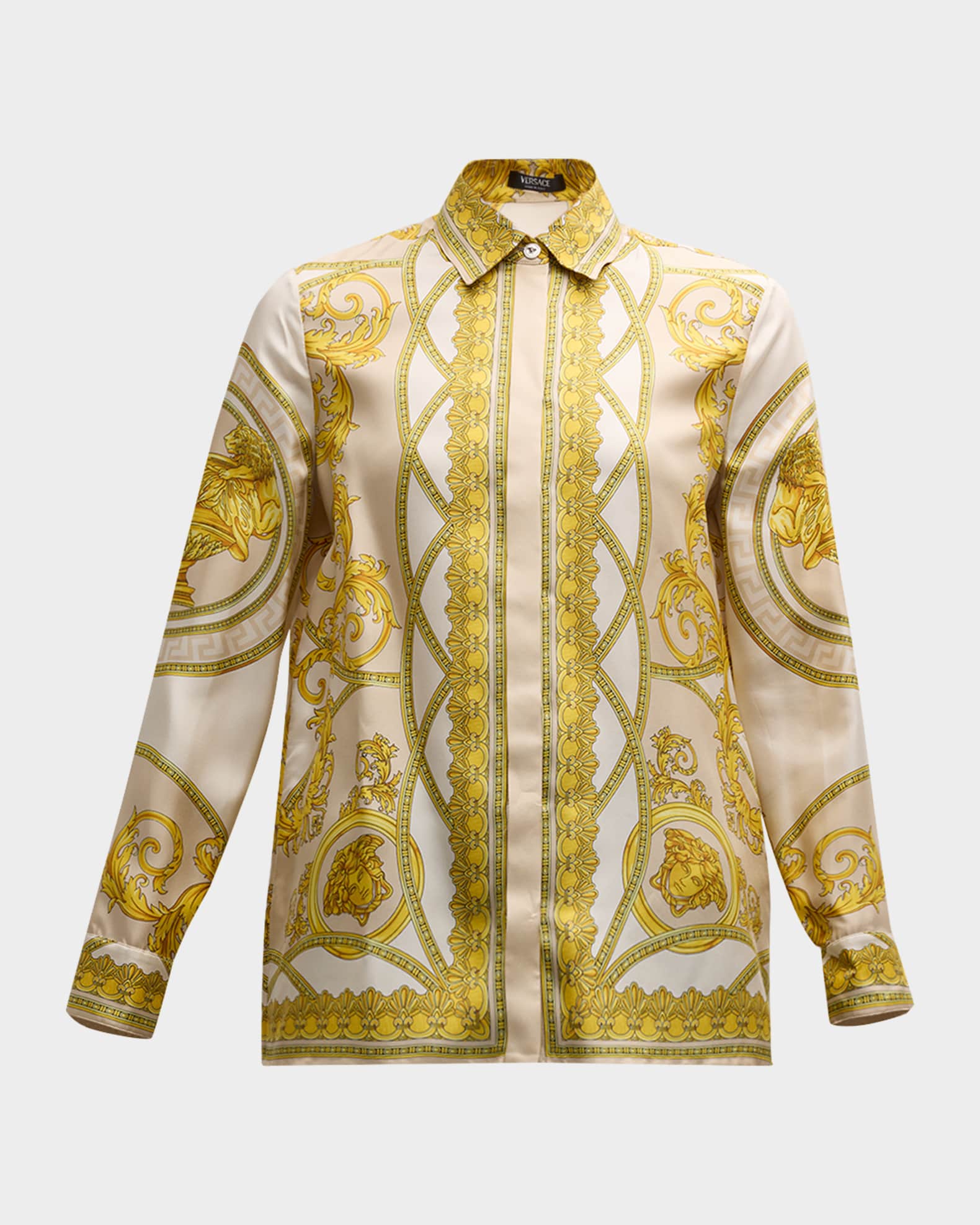 Versace button down best sale