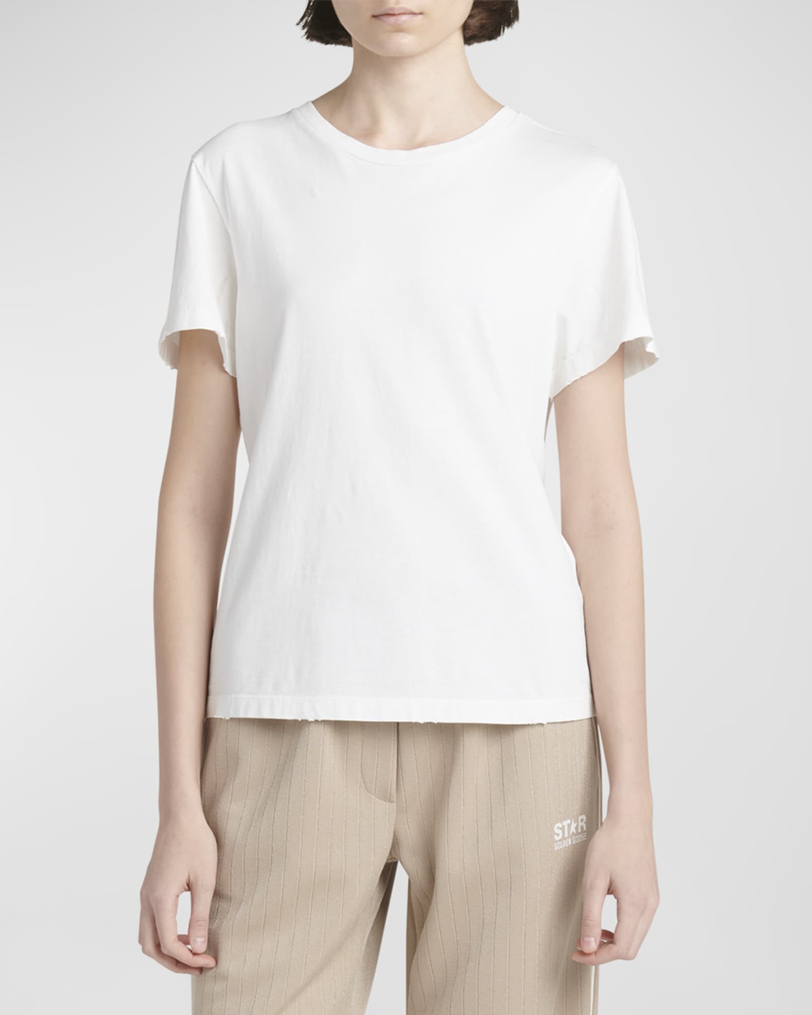 Golden Goose Golden Distressed Short-Sleeve T-Shirt | Neiman