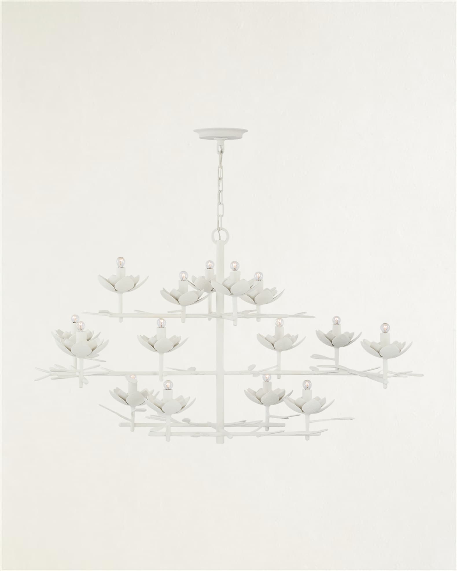 Clementine 48" Low Wide Tiered Chandelier by Julie Neill 0