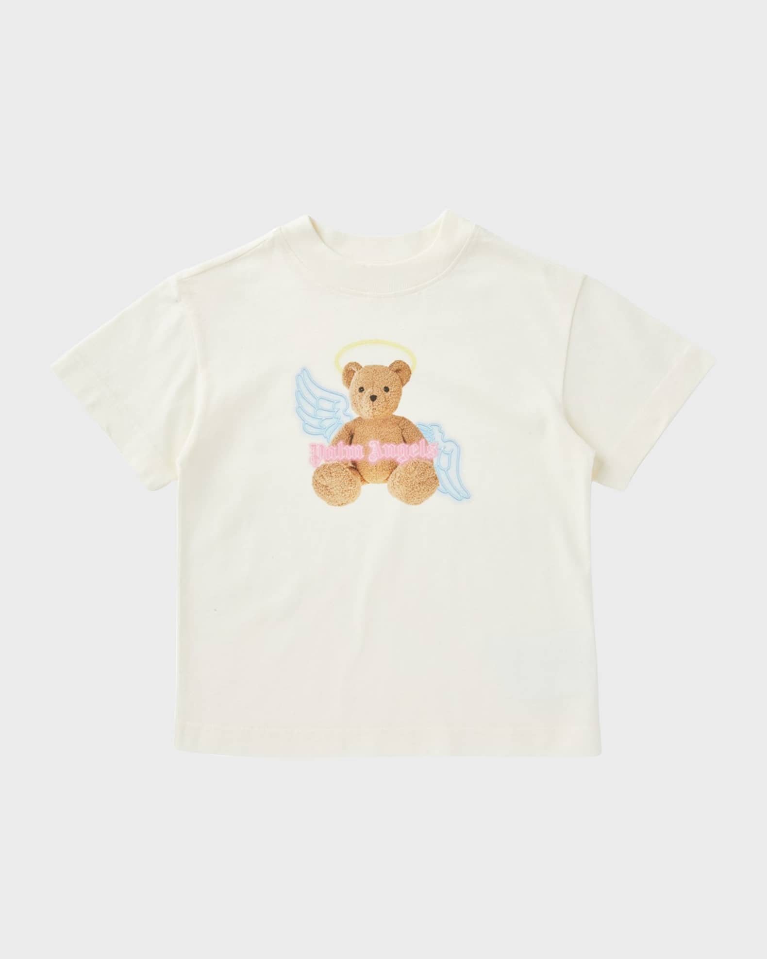 Girl's Winged Teddy Bear Logo-Print T-Shirt 0