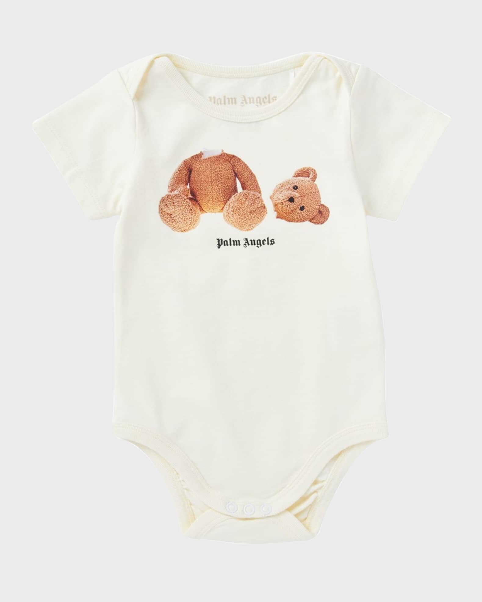 Girl's Teddy Logo-Print Bodysuit, Size 3M-2 0