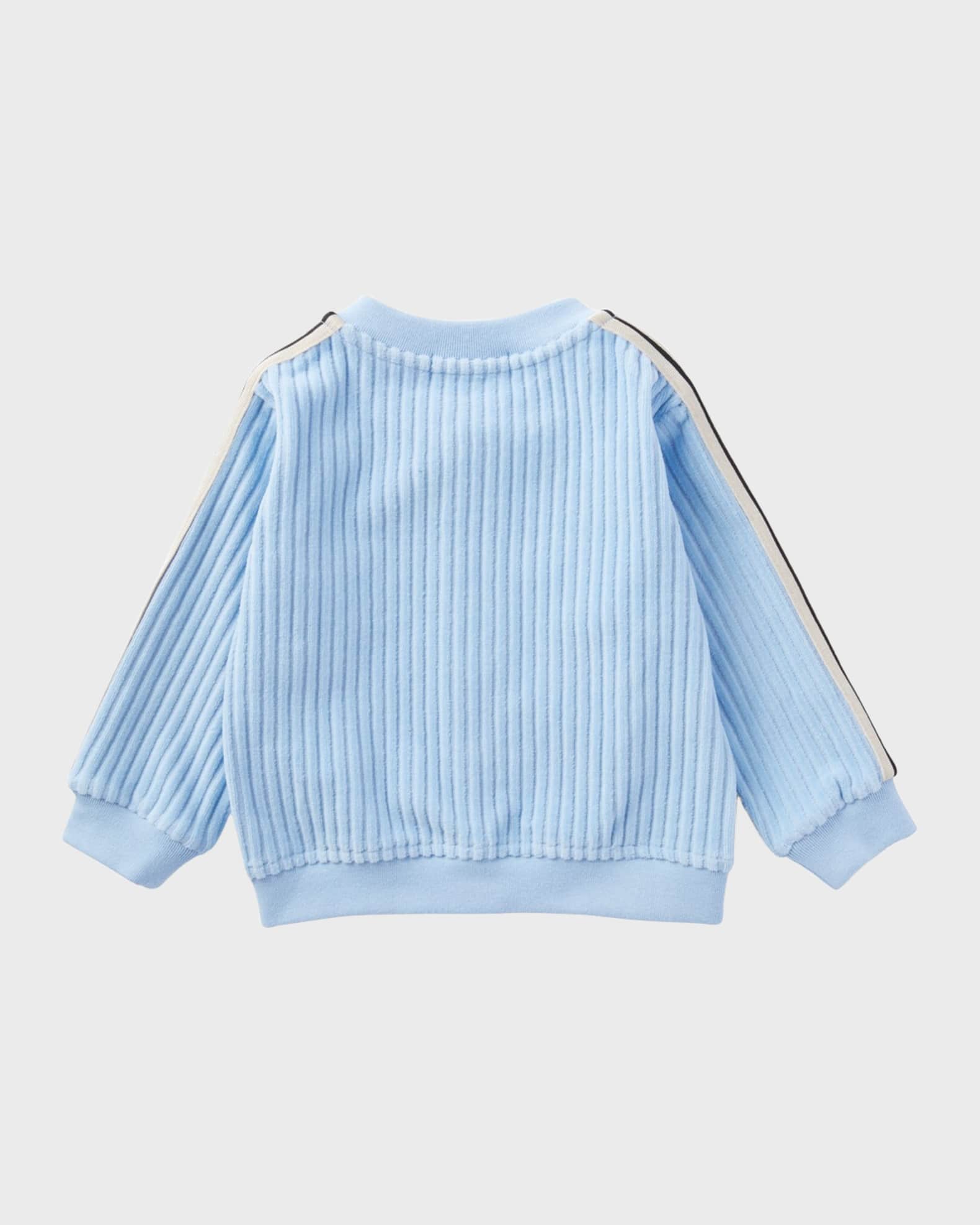 Boy's Logo-Print Ribbed Track Jacket 1